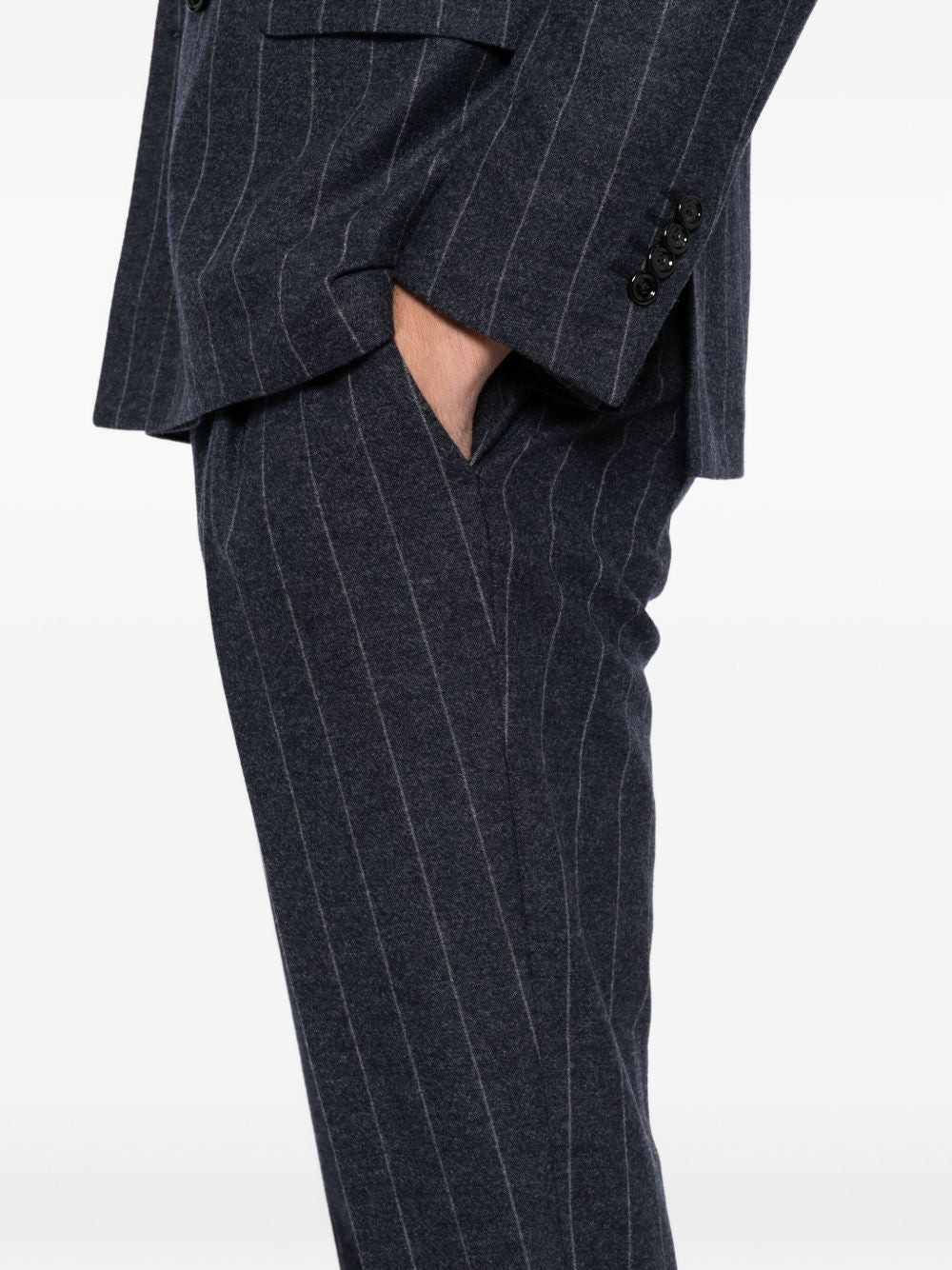 STRIPED DOUBLE-BREASTED SUIT - 5