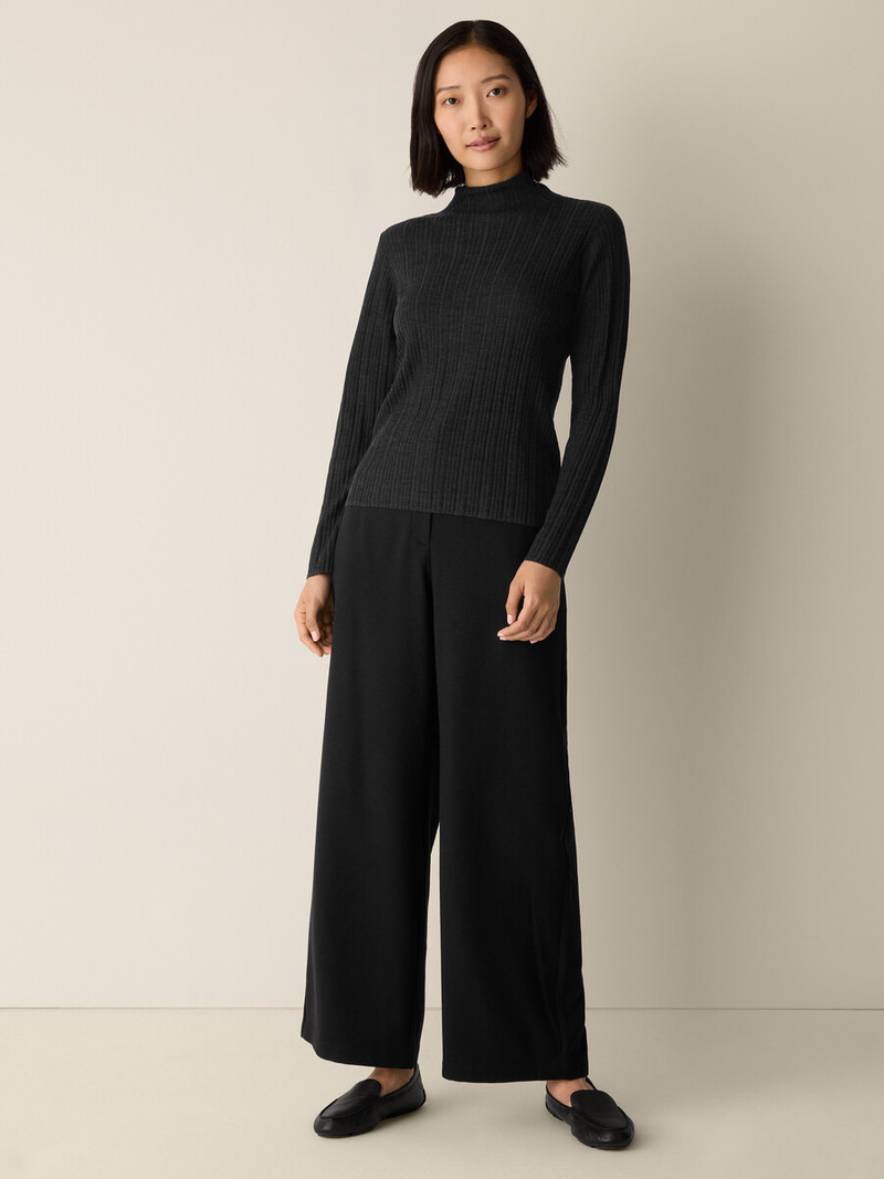 Superfine Merino Turtleneck Top in Regenerative Wool 3
