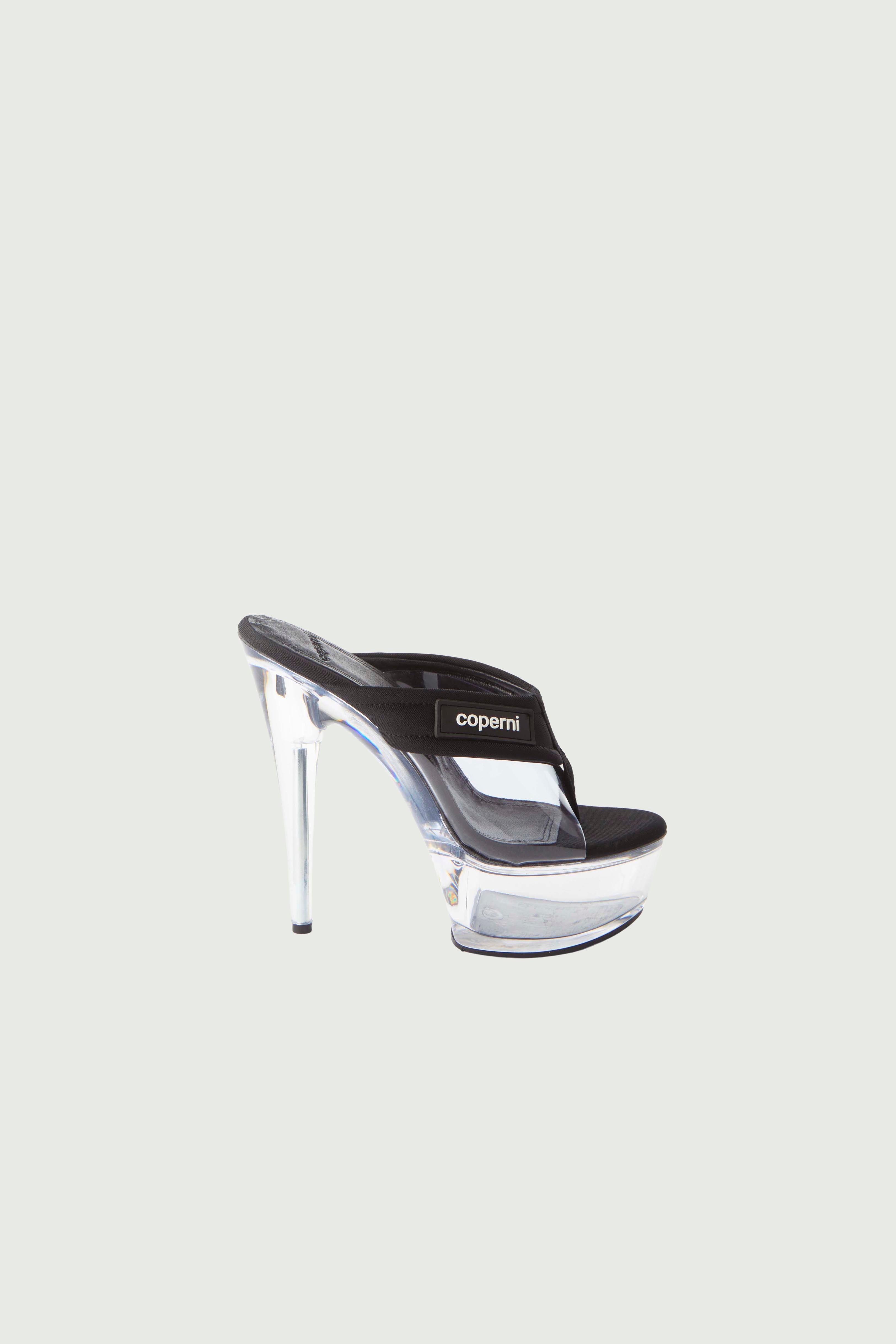 Clear Platform Sandal - 1
