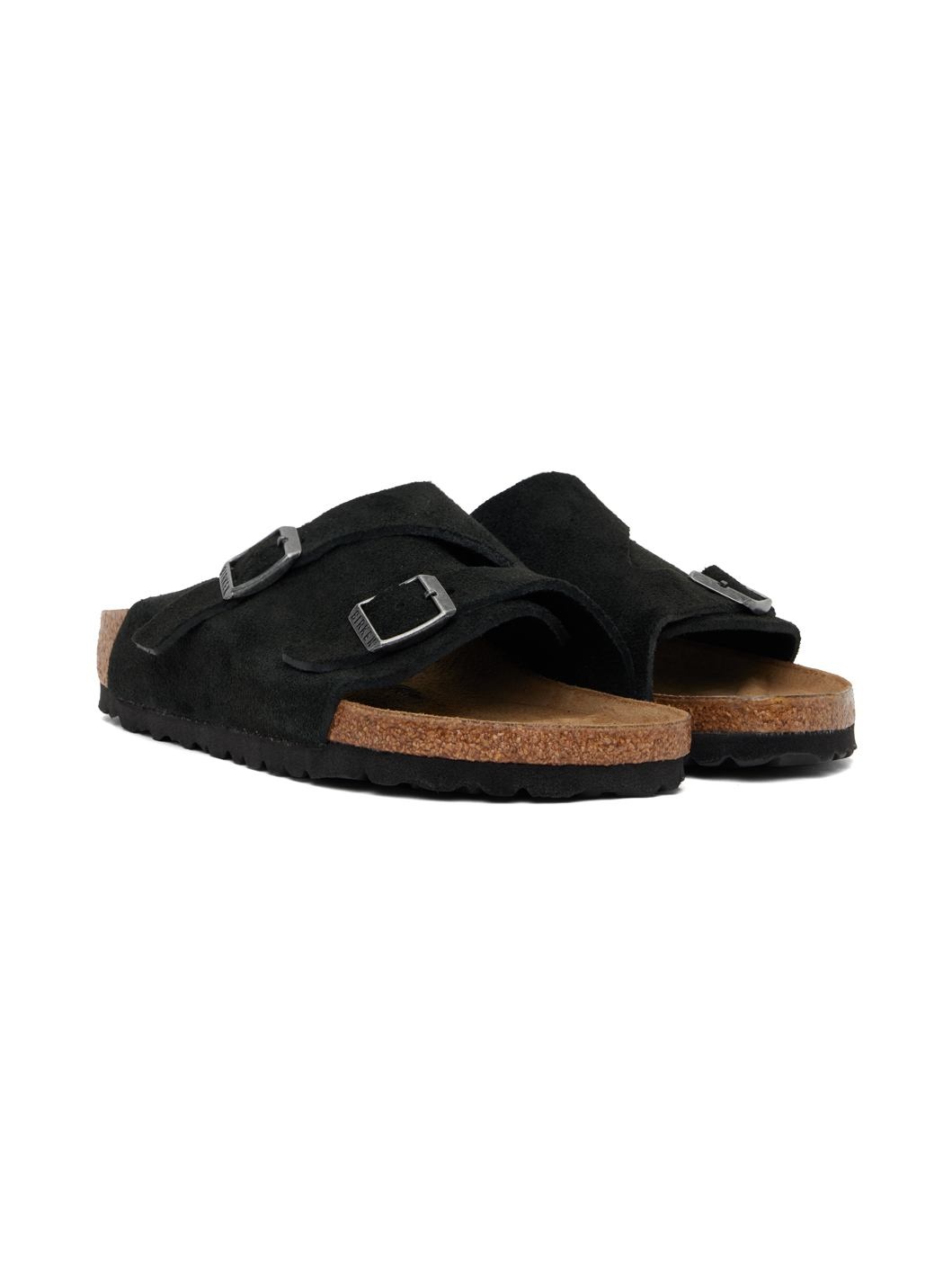 Black Narrow Zürich Sandals - 4