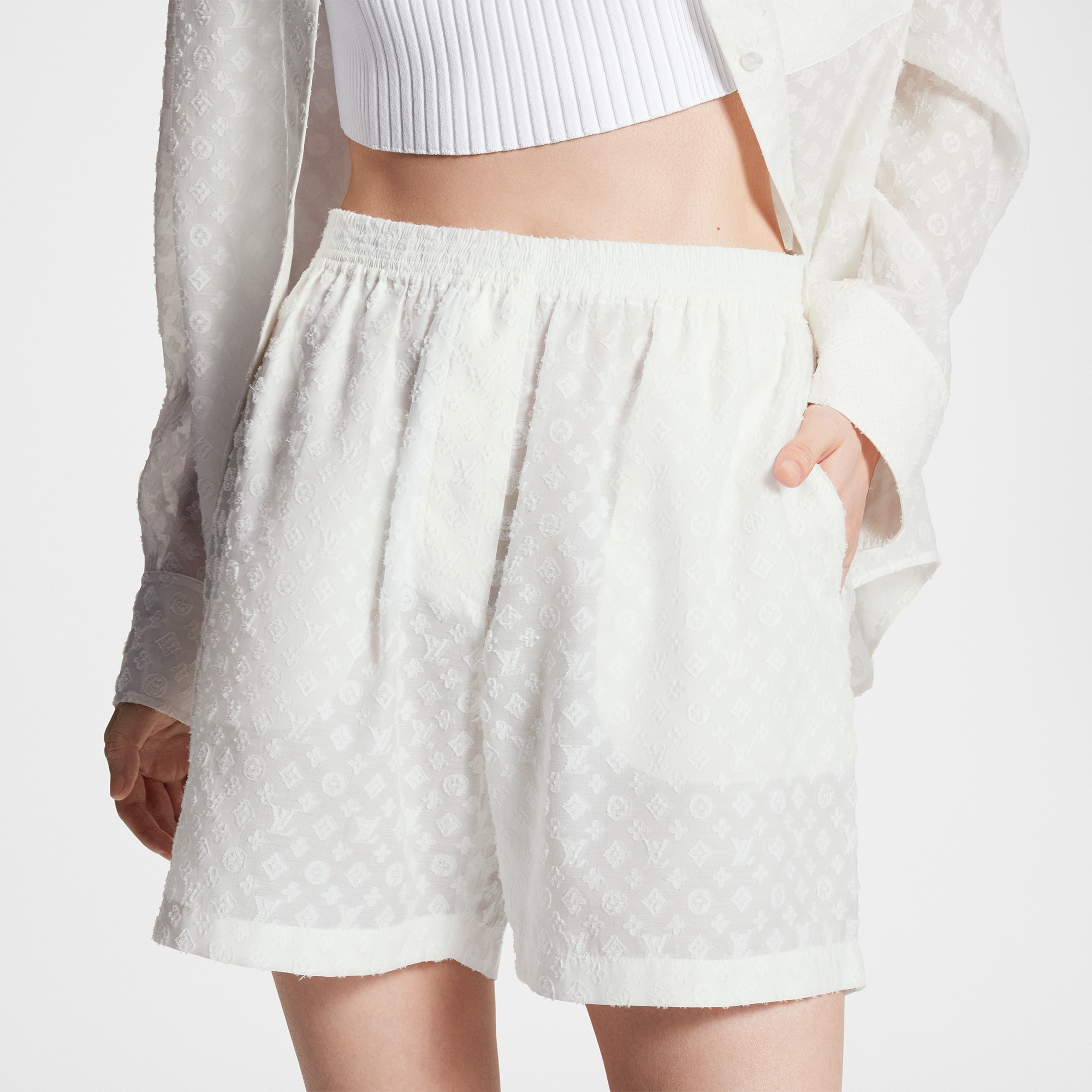 Monogram Fil Coupé Pajama Shorts - 4