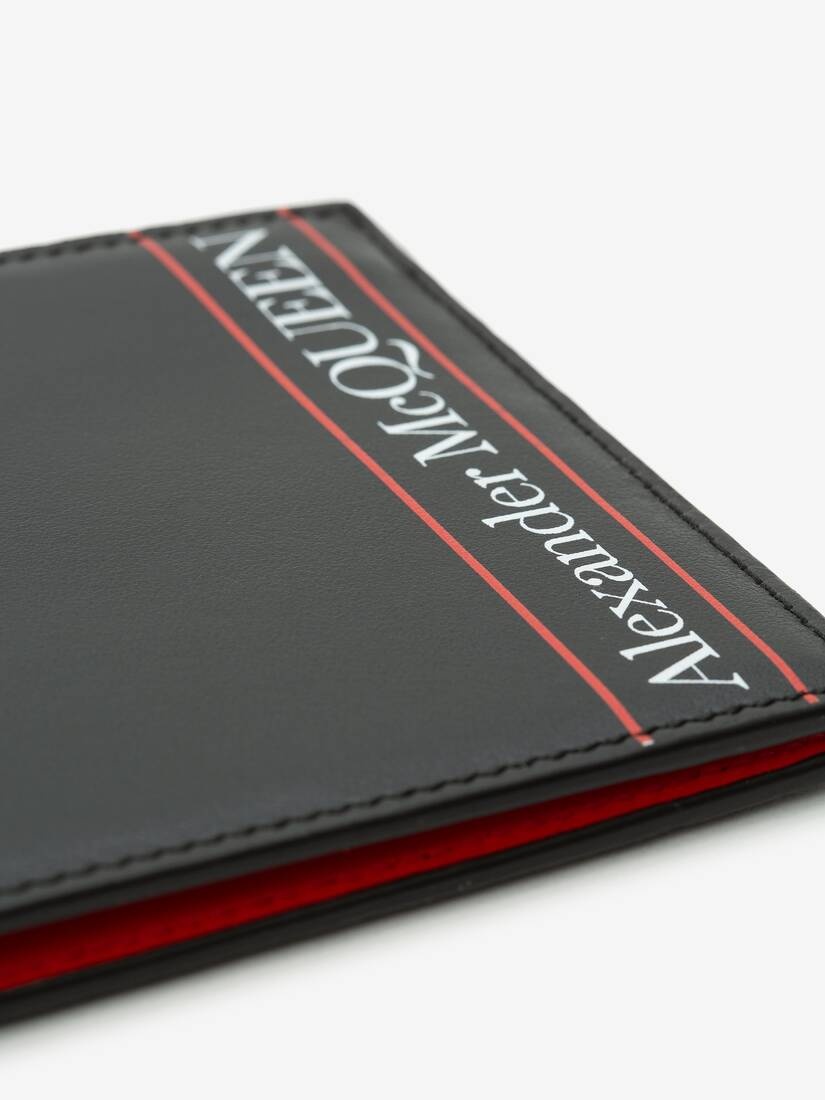 Alexander Mcqueen Billfold Wallet in Black/red - 5