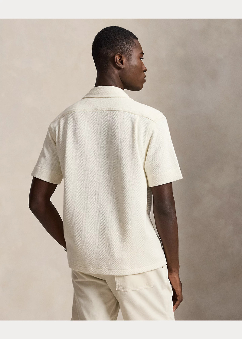 Herringbone Jersey Camp Shirt 4