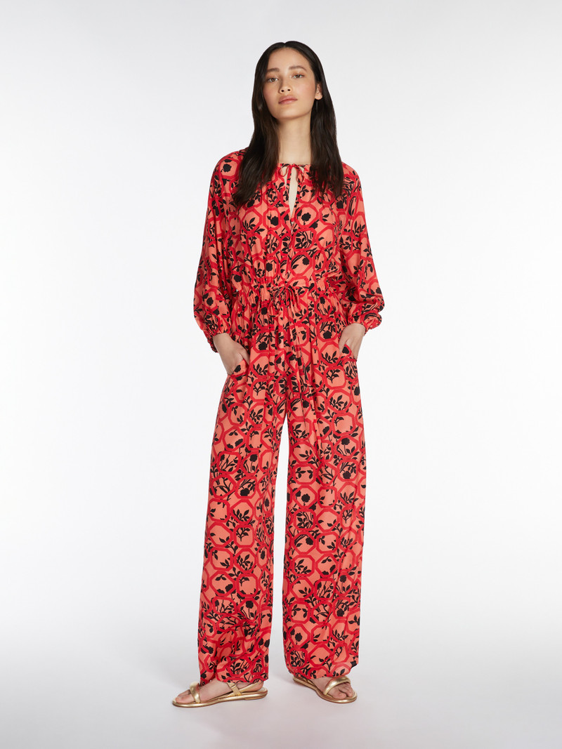Max Mara ECCESSO Crepe de chine jumpsuit outlook