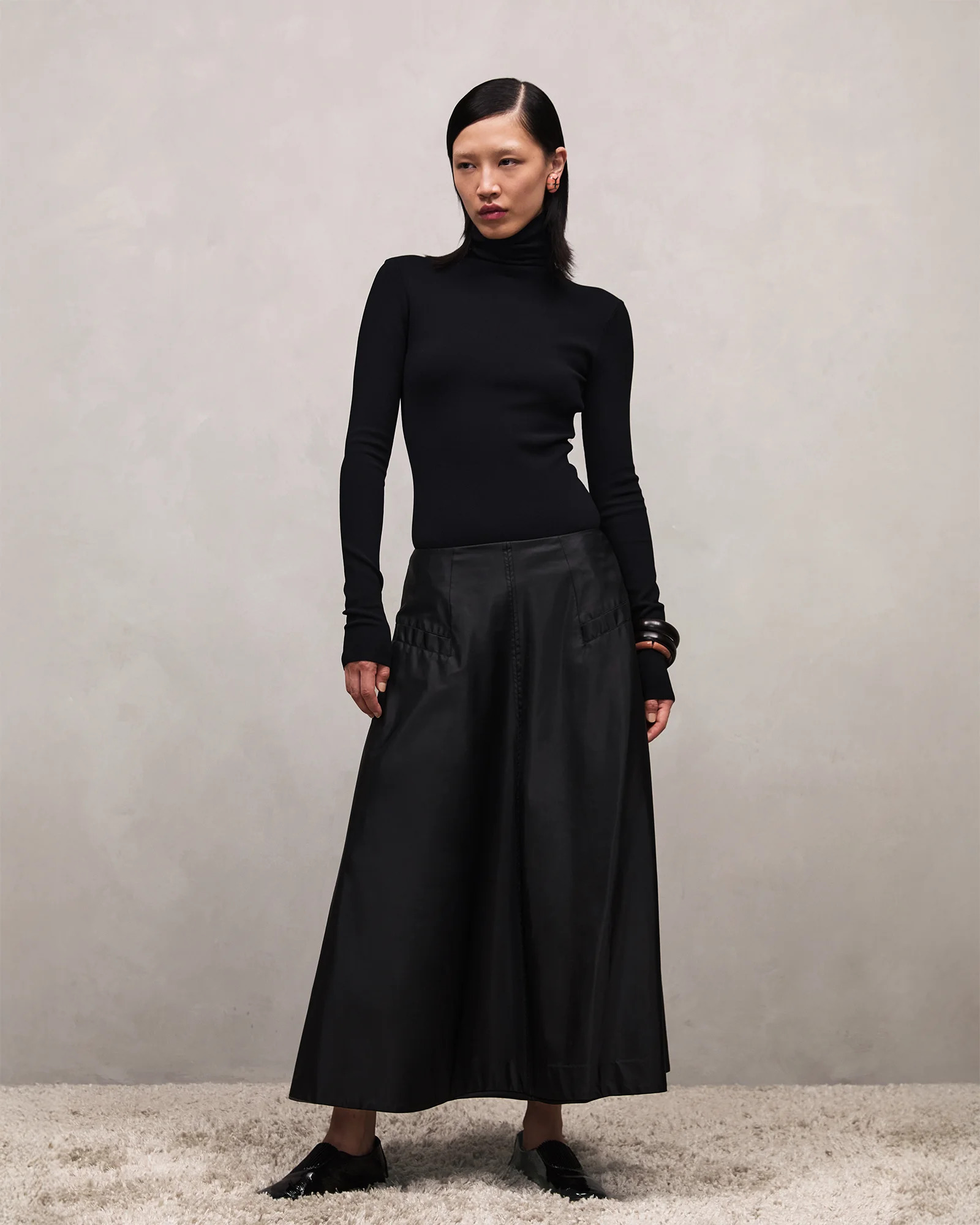 TURTLE NECK BODYSUIT BLACK - 3