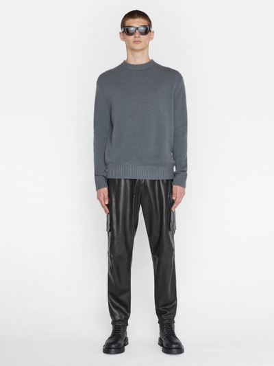 FRAME Cashmere Crewneck Sweater in Charcoal Grey outlook