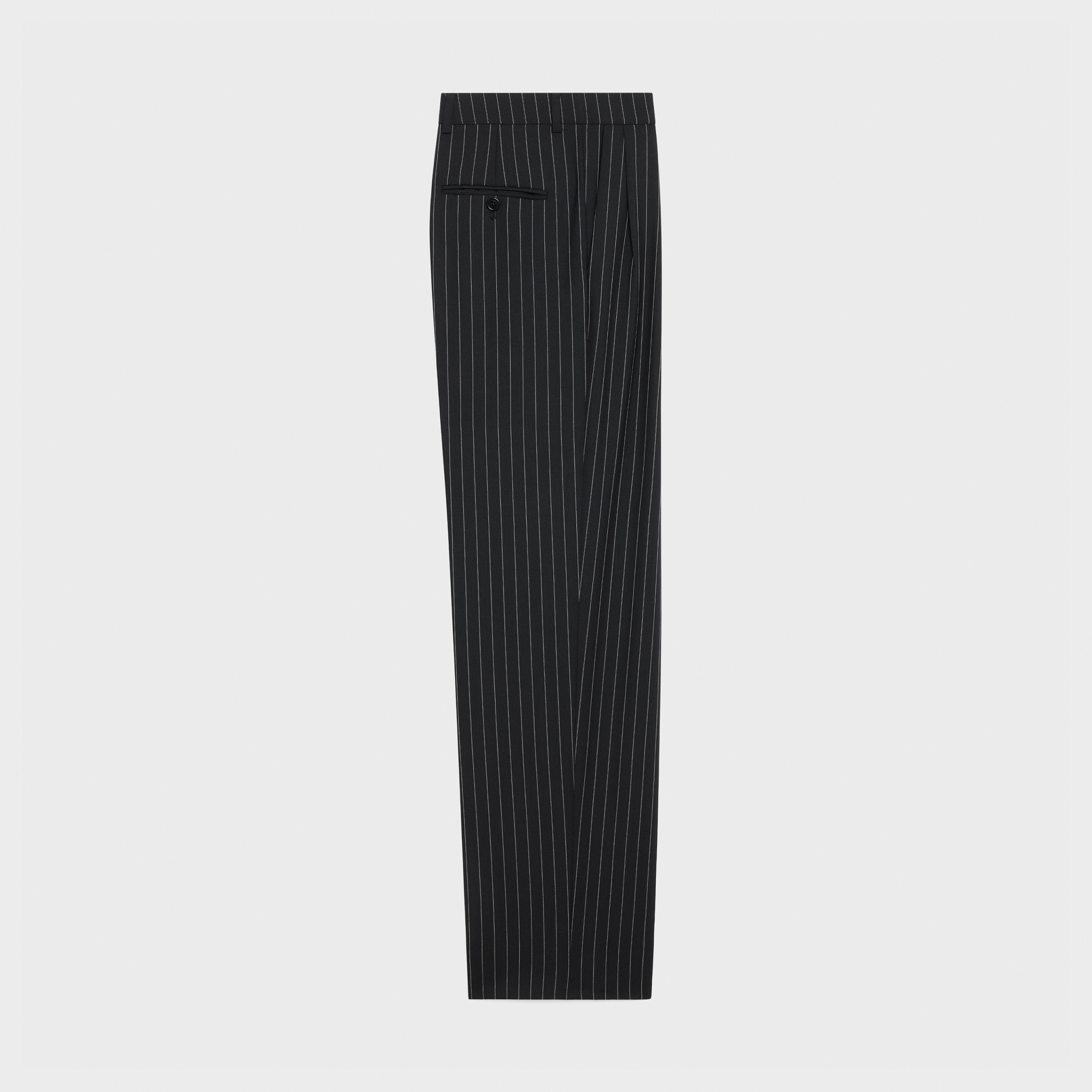 SKATE PANTS IN STRIPED WOOL FABRIC - 2