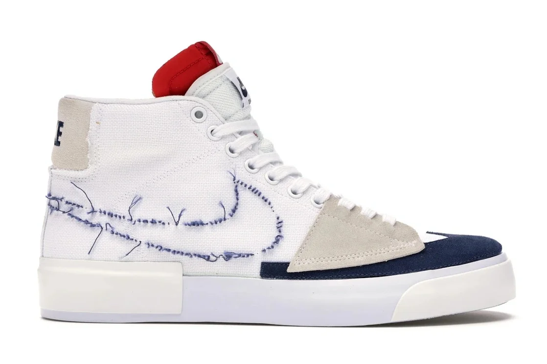 Nike SB Blazer Mid Edge Hack Pack White - 1