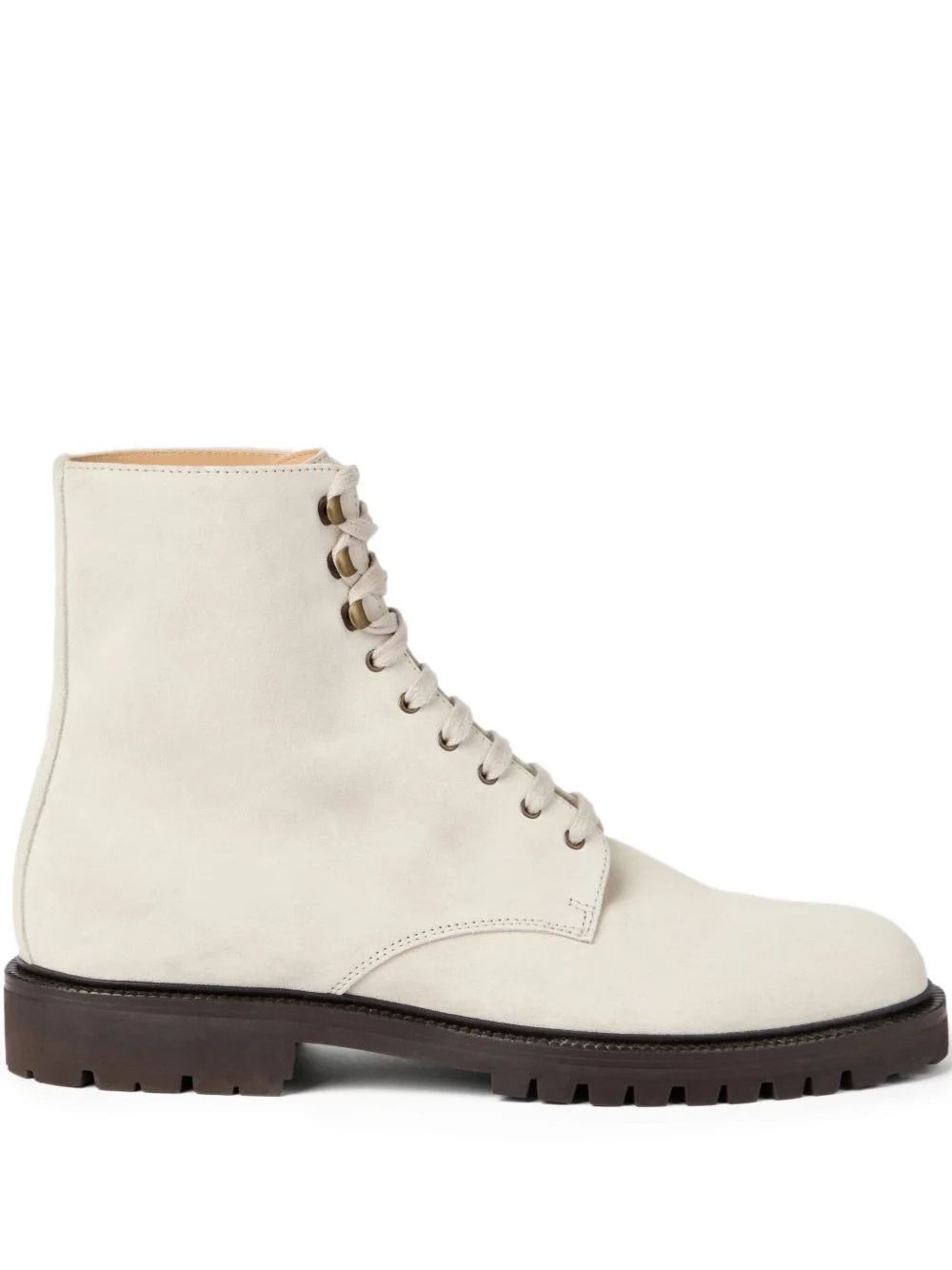 lace-up suede boots - 1