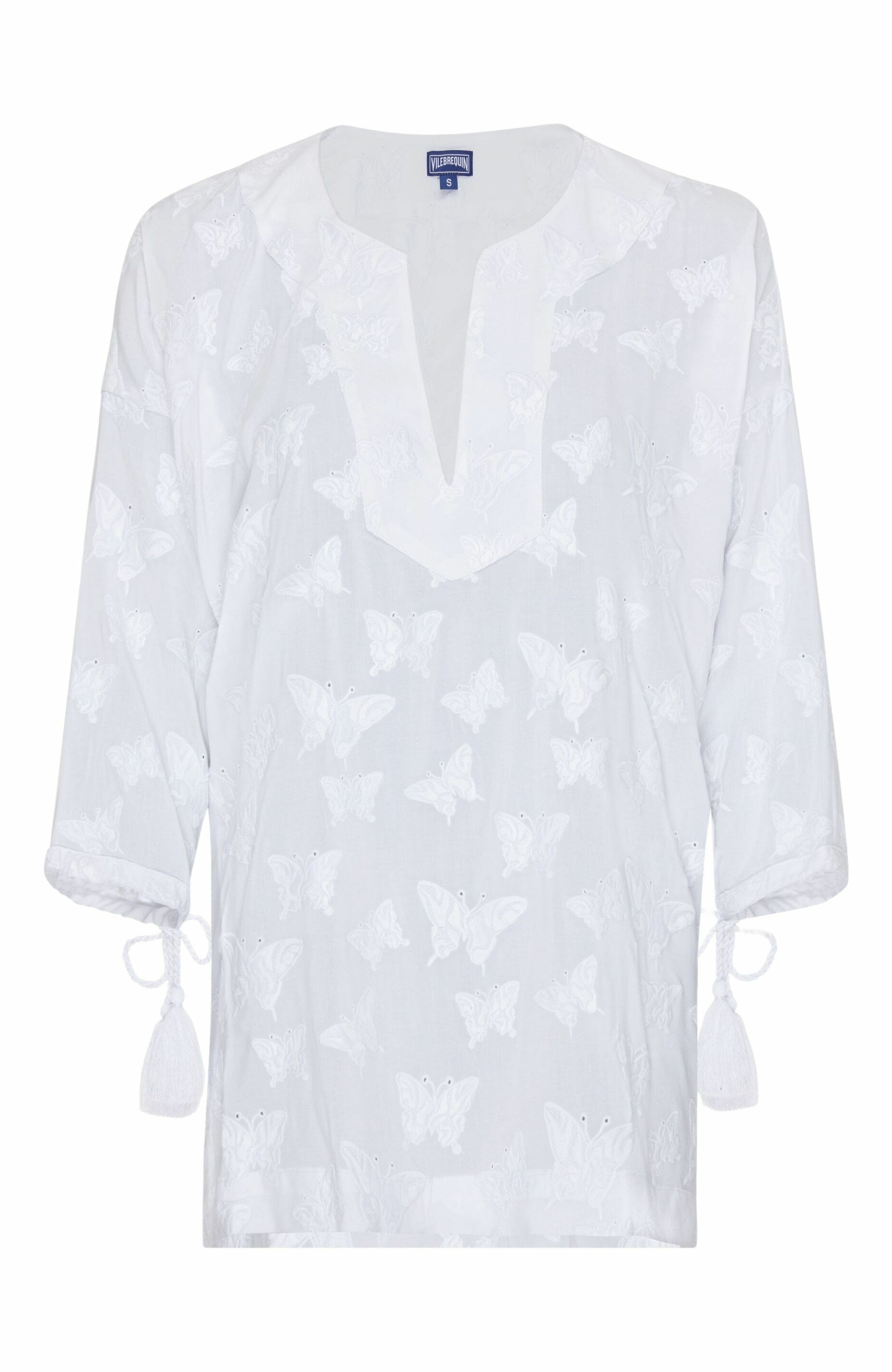 Vilebrequin Women's Disco Butterflies Rayon Dress in Blanc at Nordstrom - 2