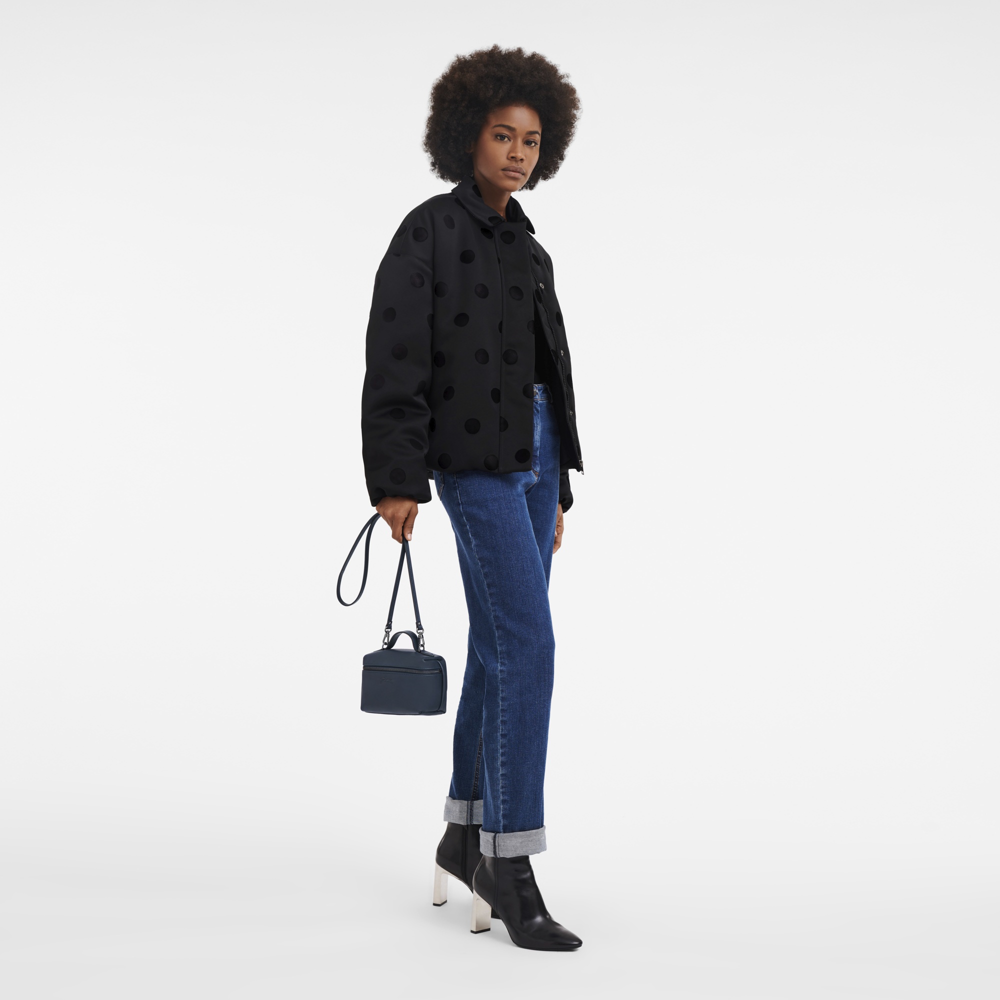 Le Pliage Xtra XS Vanity Navy - Leather - 2