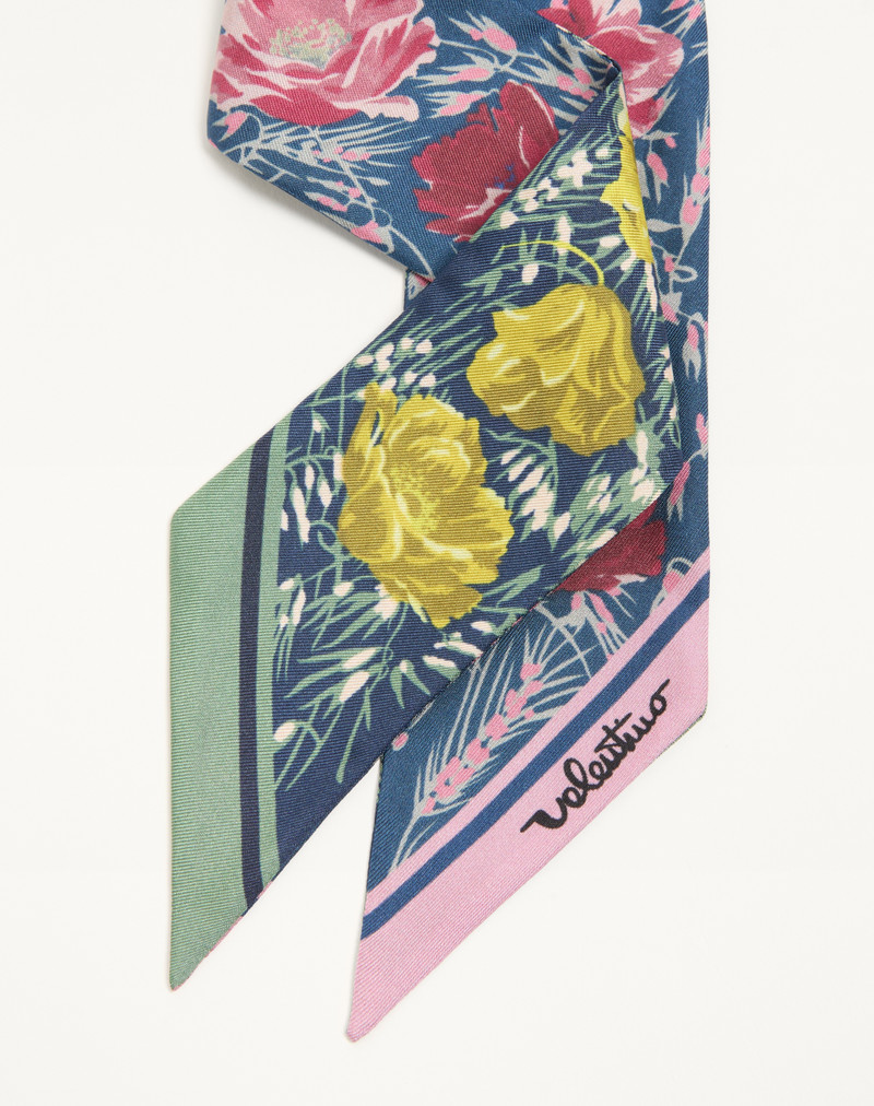 APRES L'HIVER POPPIES BANDEAU SCARF IN SILK 3