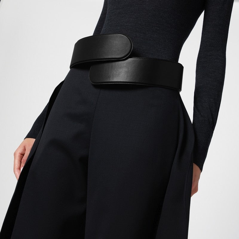 Alaia Black Leather Flex Twist Belt Women - 2