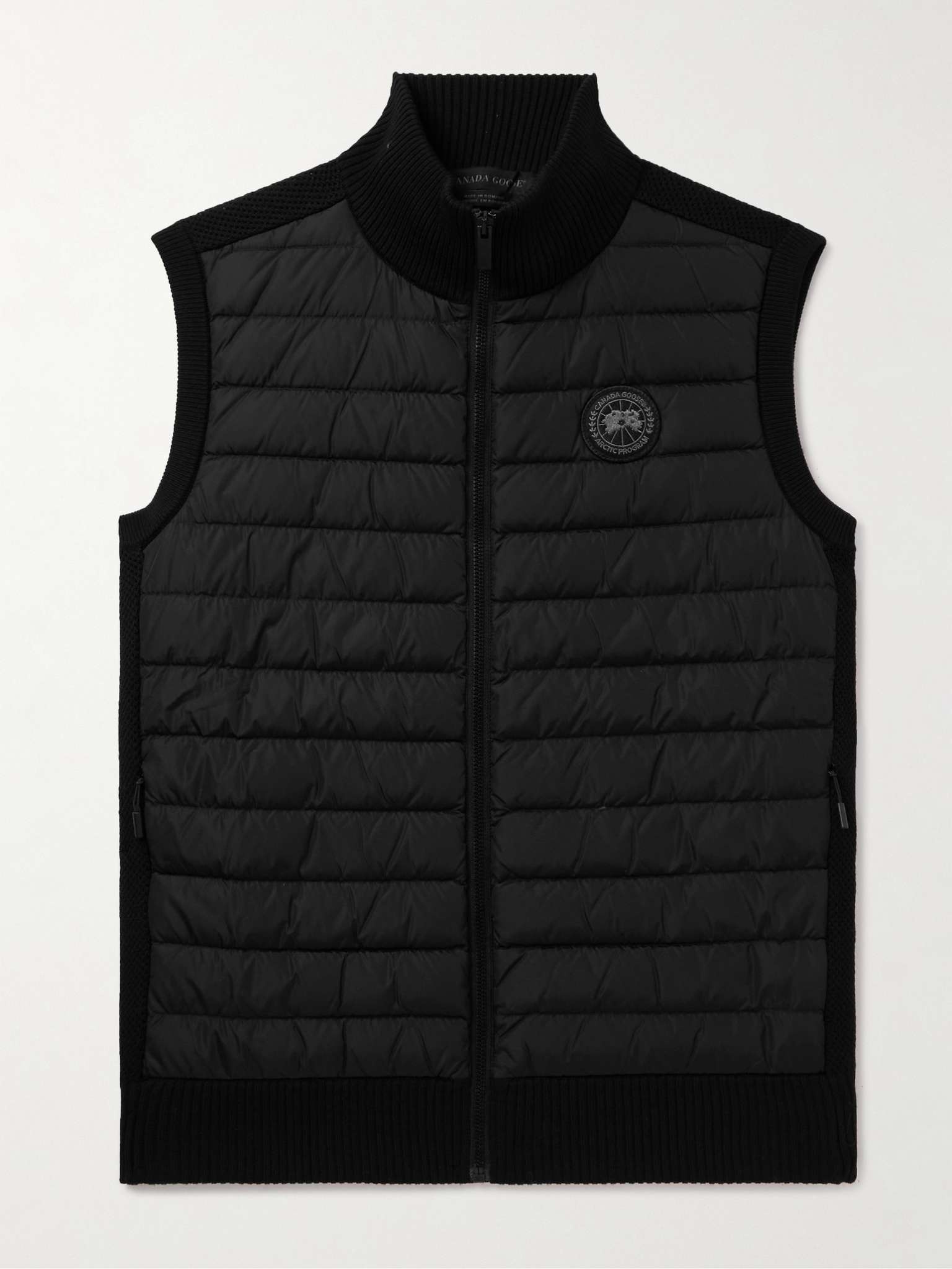 HyBridge Slim-Fit Merino Wool and Quilted Nylon Down Gilet - 1