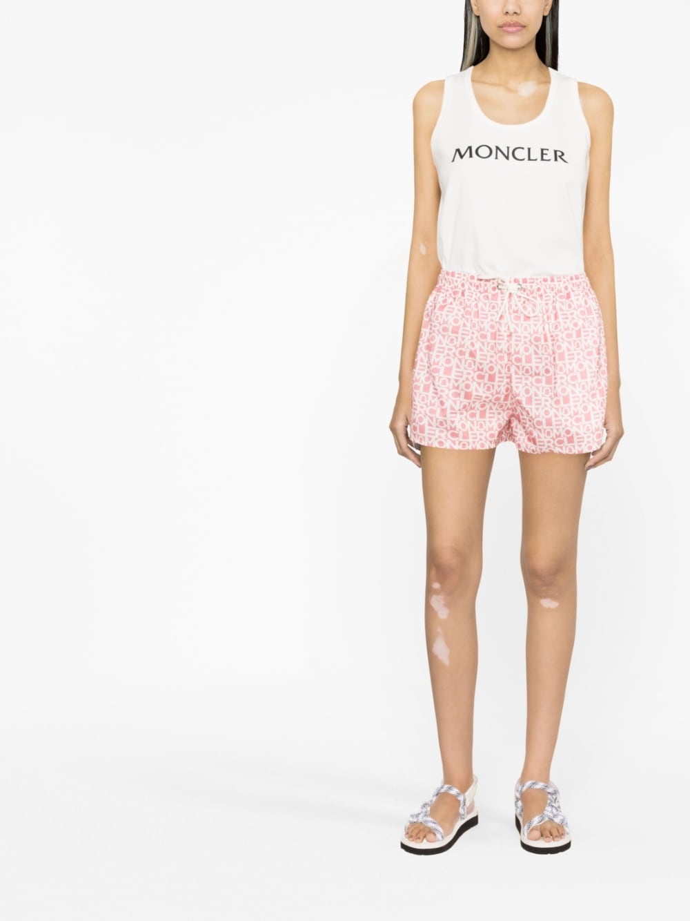logo-print shorts - 2