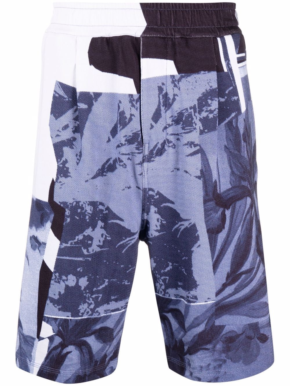 graphic-print bermuda shorts - 1