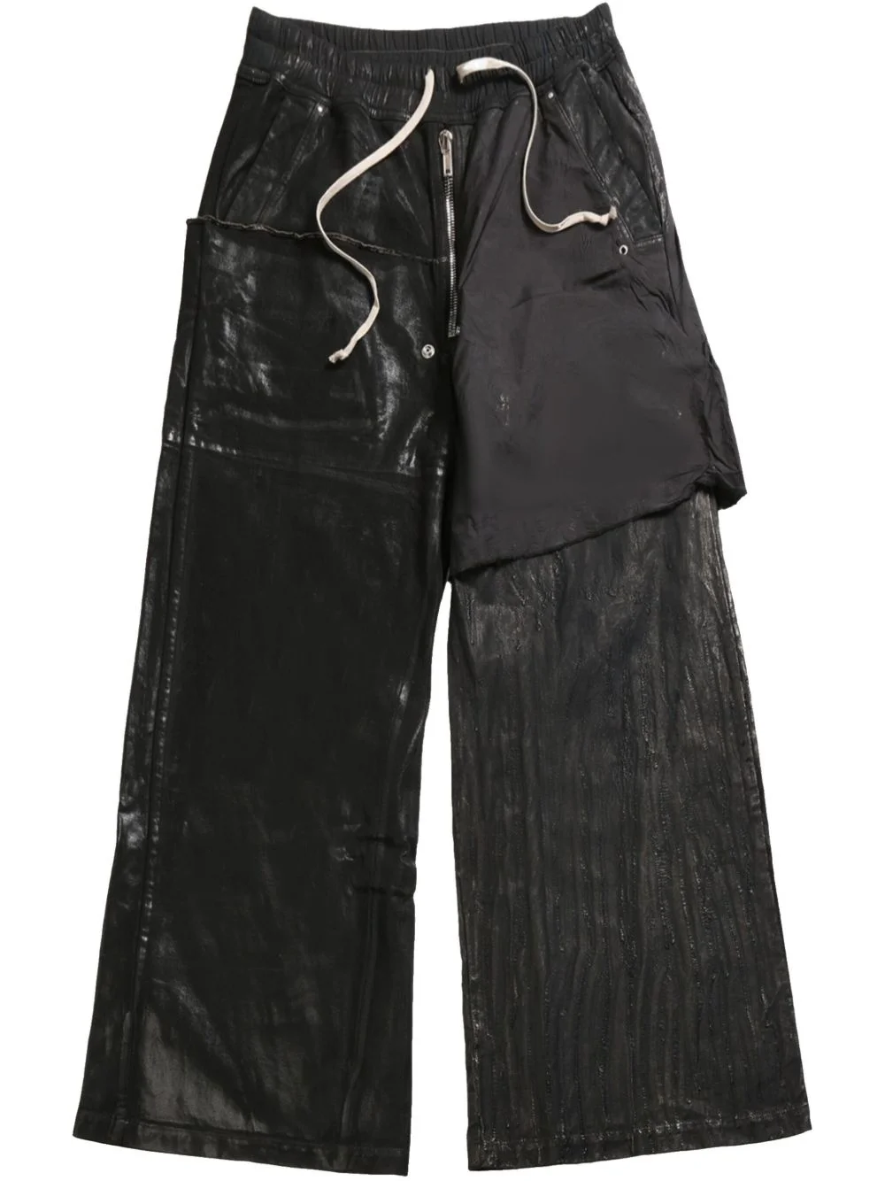 brushed-finish trousers - 1