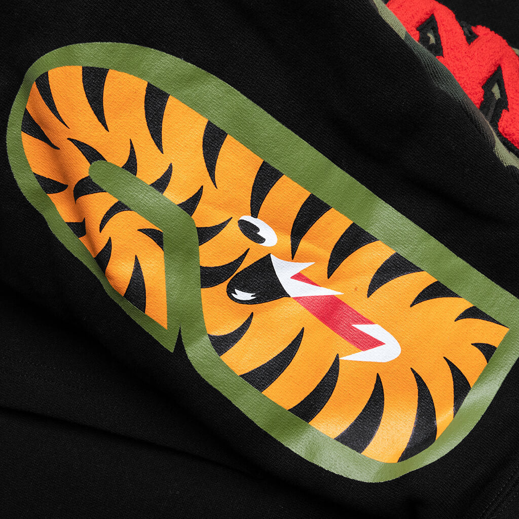 1ST CAMO SWAROVSKI SHARK FULL ZIP HOODIE - BLACK - 4