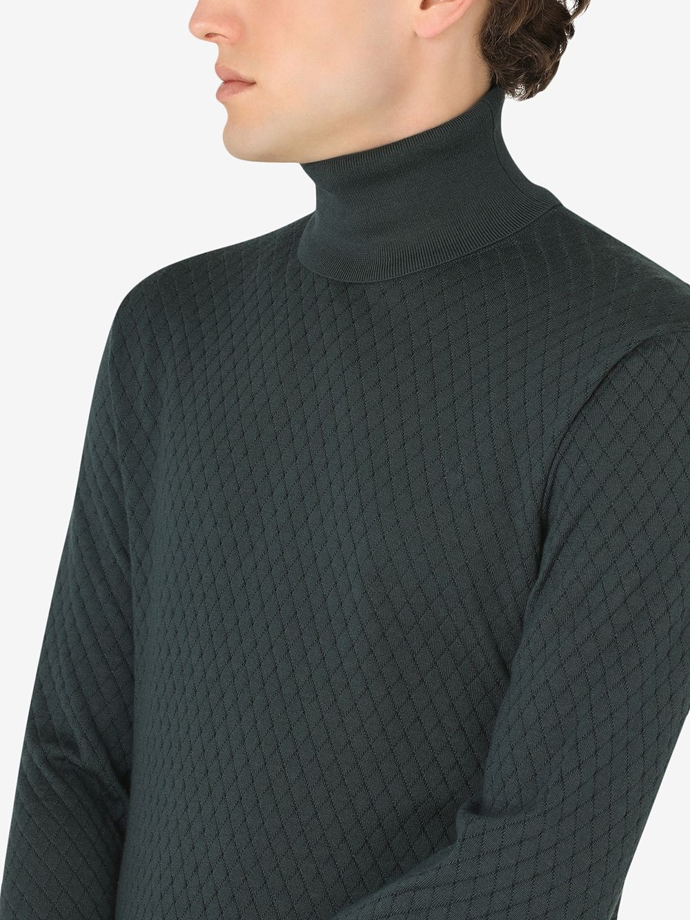 turtleneck cashmere-blend jumper - 5