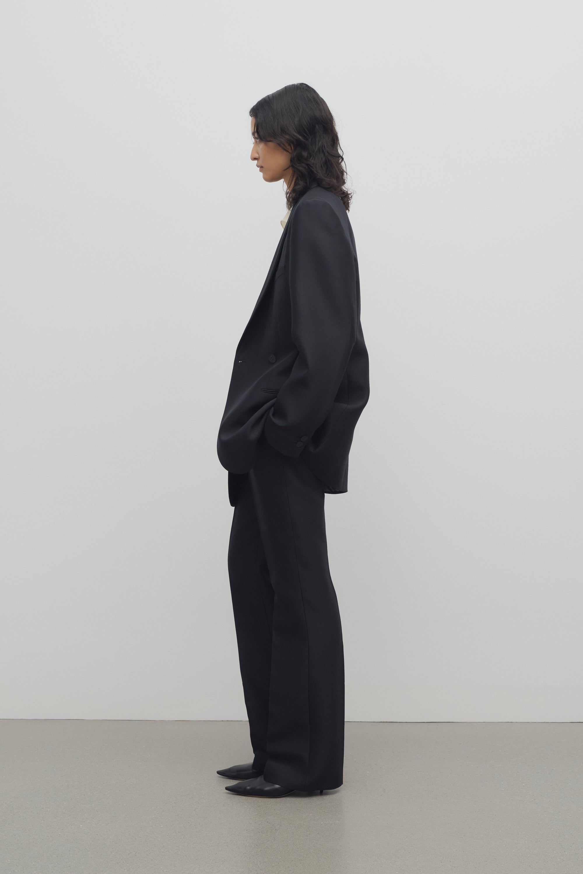 Alaric Pant in Wool and Silk - 4