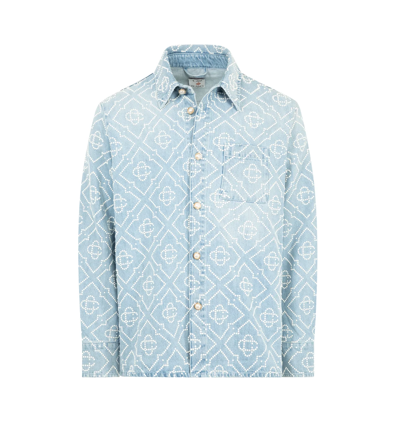 PEARL DENIM SHIRT - 1