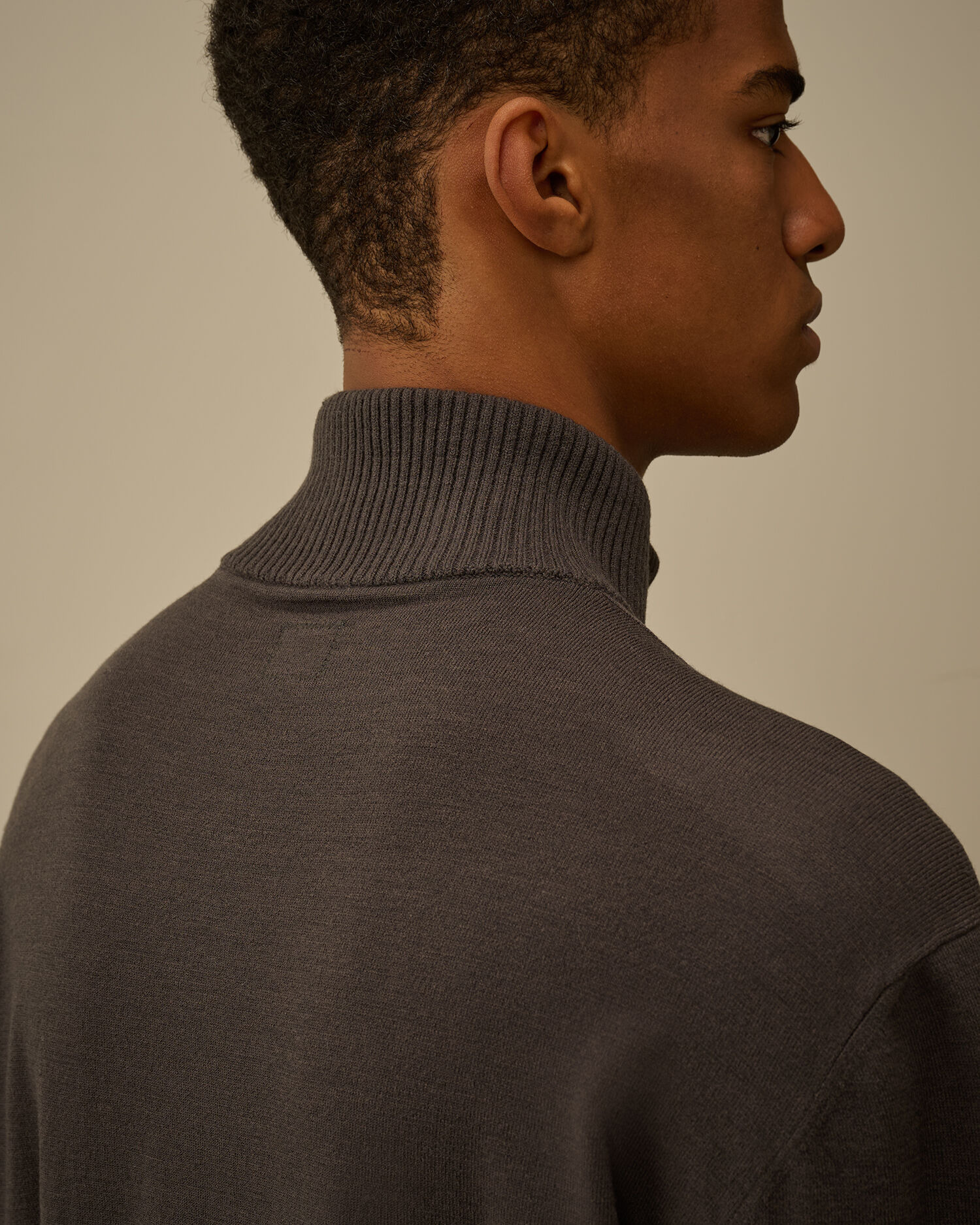 Extrafine Merino Wool Half Zip Sweater - 6