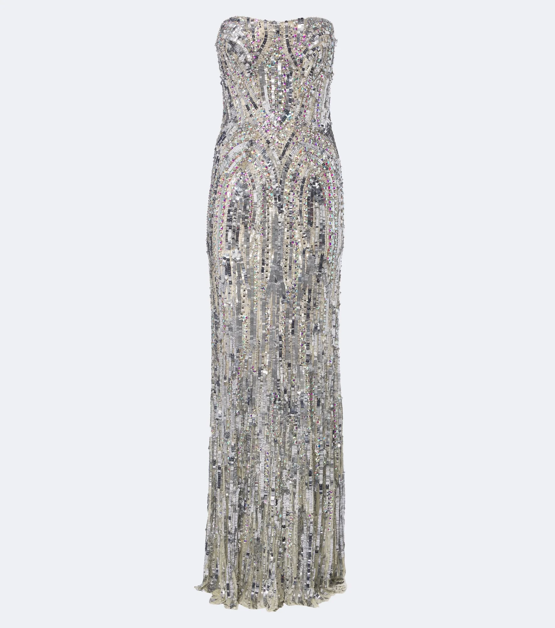 Euphoria embellished bustier gown - 1