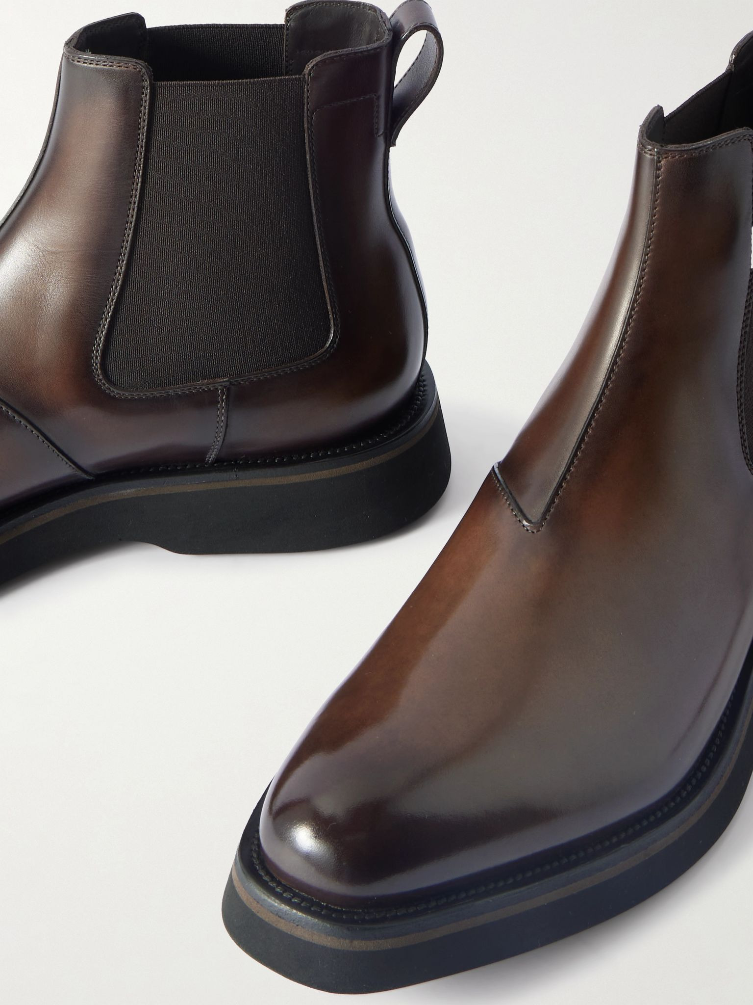Alessio Venezia Leather Chelsea Boots Dark brown - 5