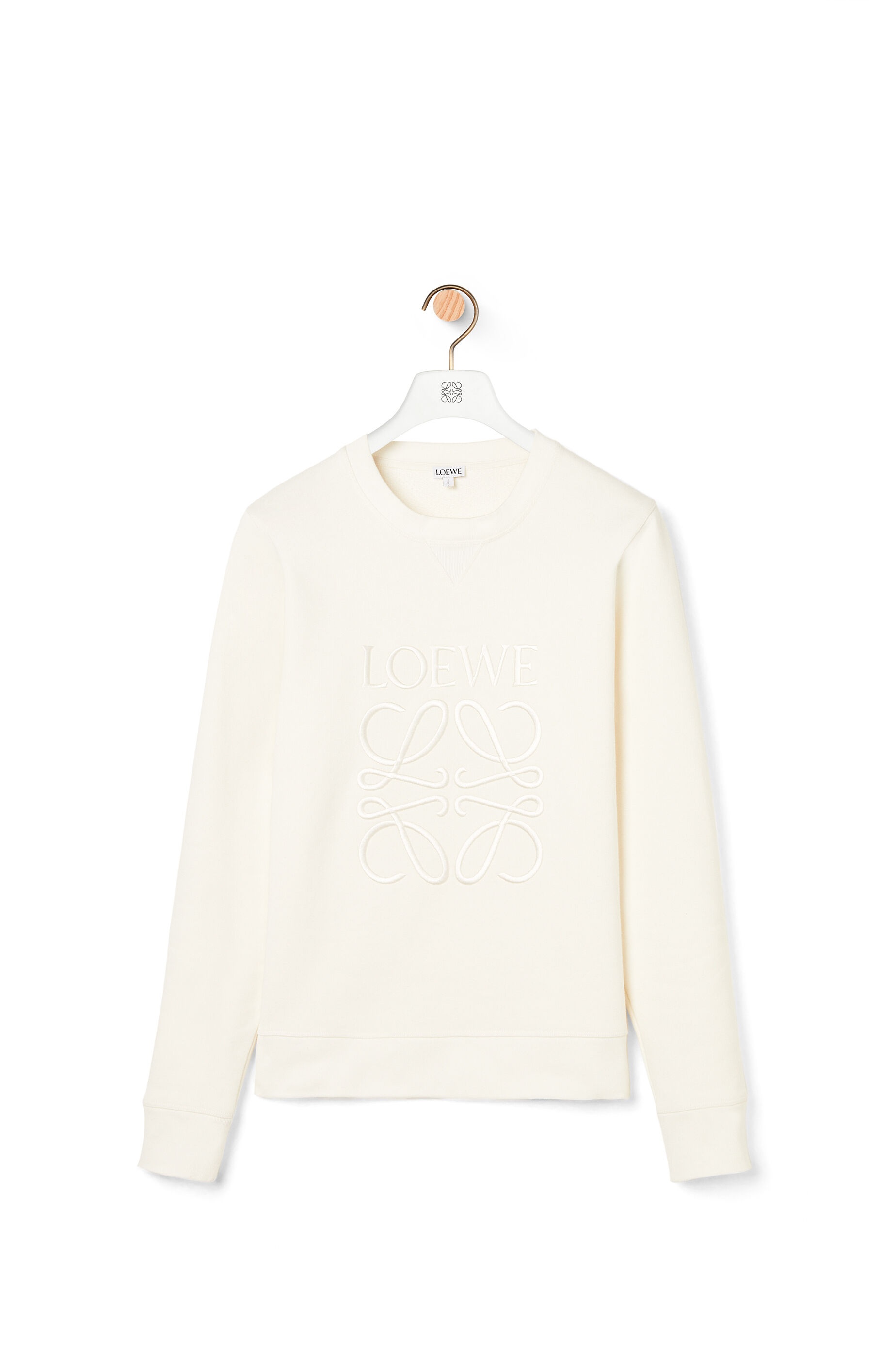 LOEWE Anagram embroidered sweatshirt in cotton - 1