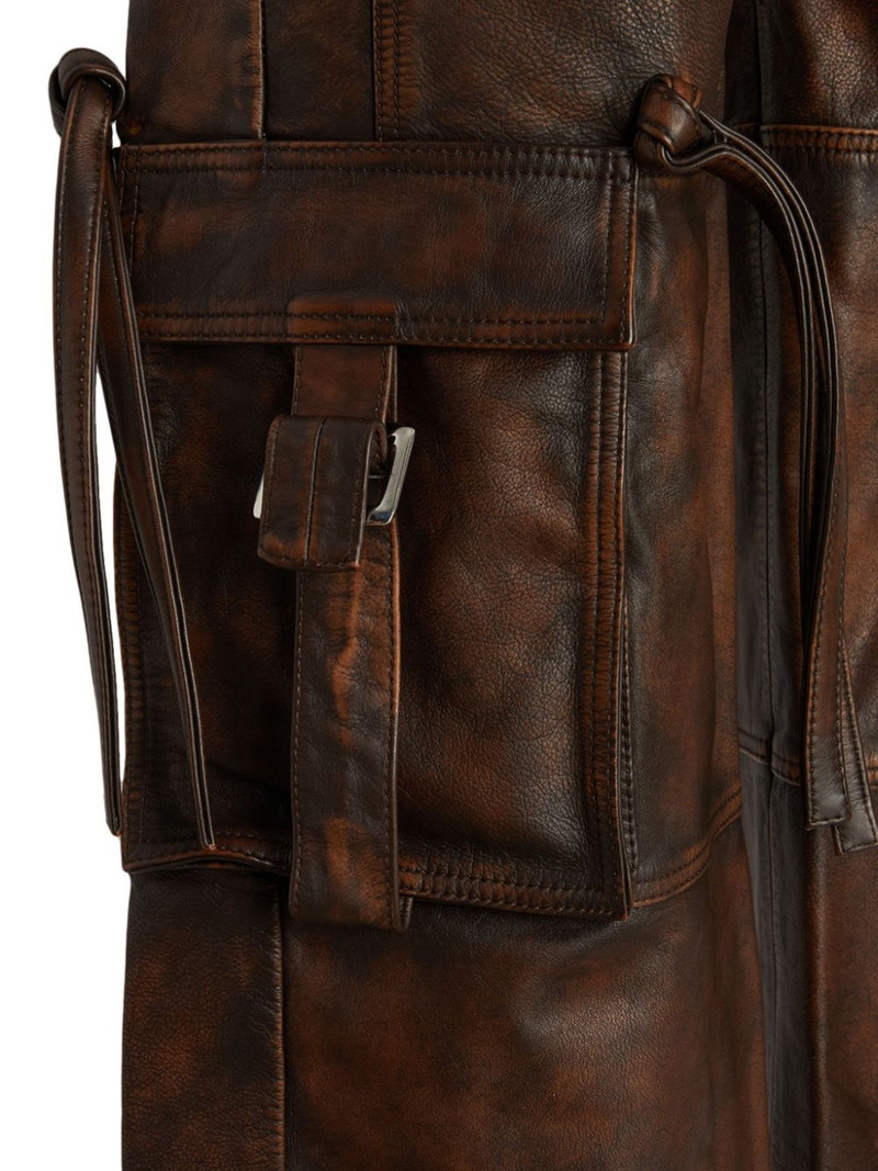 leather straight-leg trousers 3