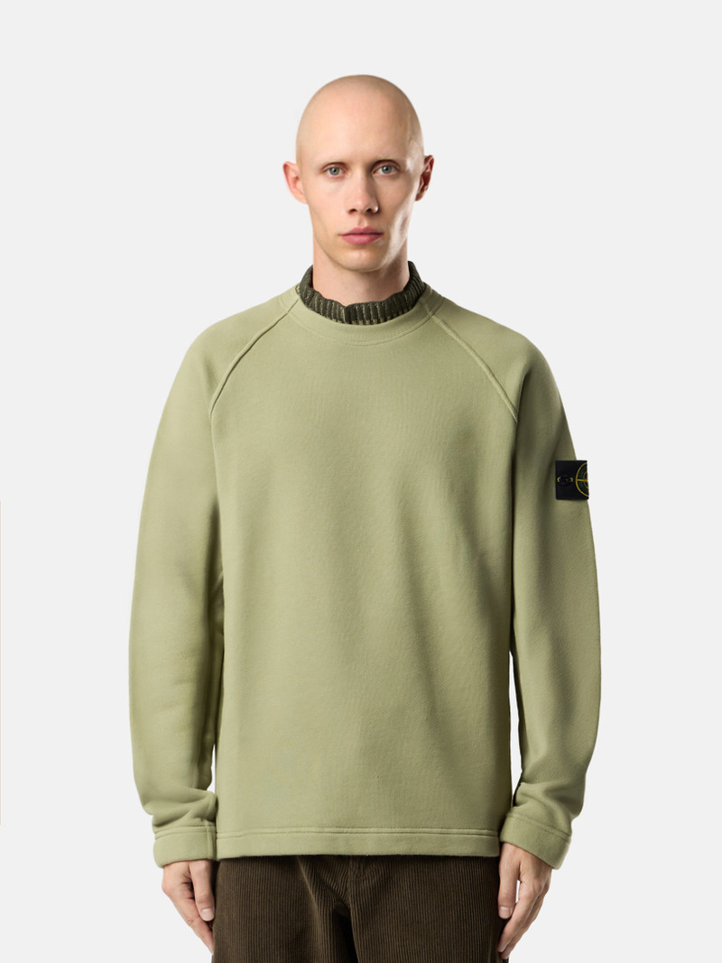 Stone Island 6100081 ORGANIC COTTON DIAGONAL FLEECE outlook