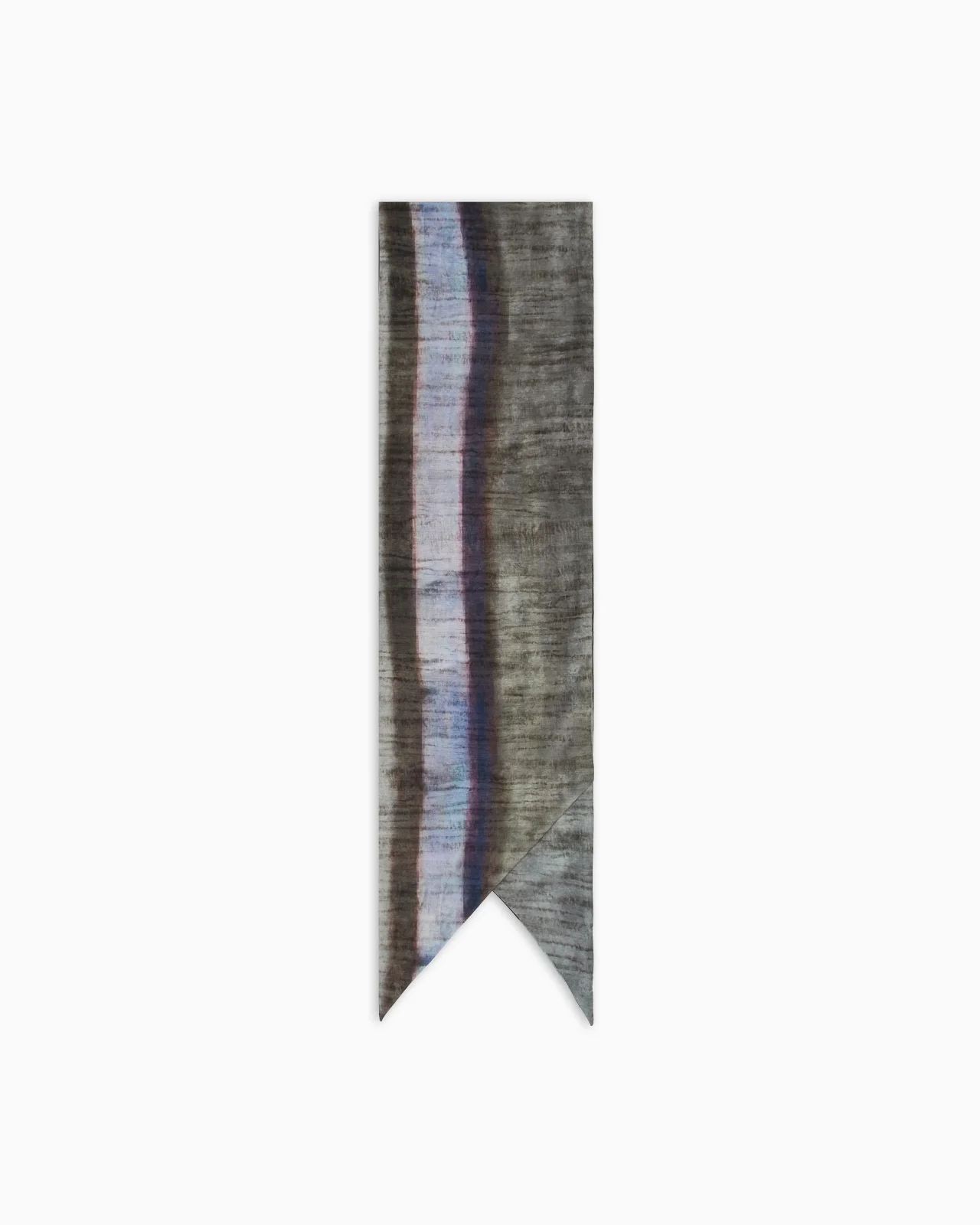 PRINTED COTTON AND SILK BLEND SCARF - 1