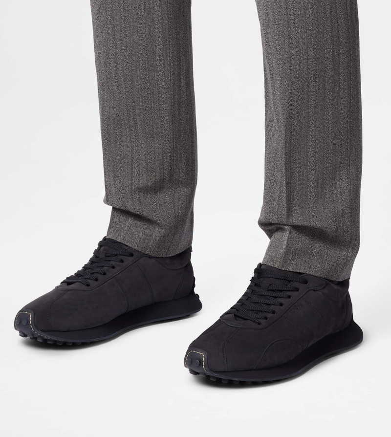 T VINTAGE SNEAKERS IN PASHMY SUEDE - BLUE 7