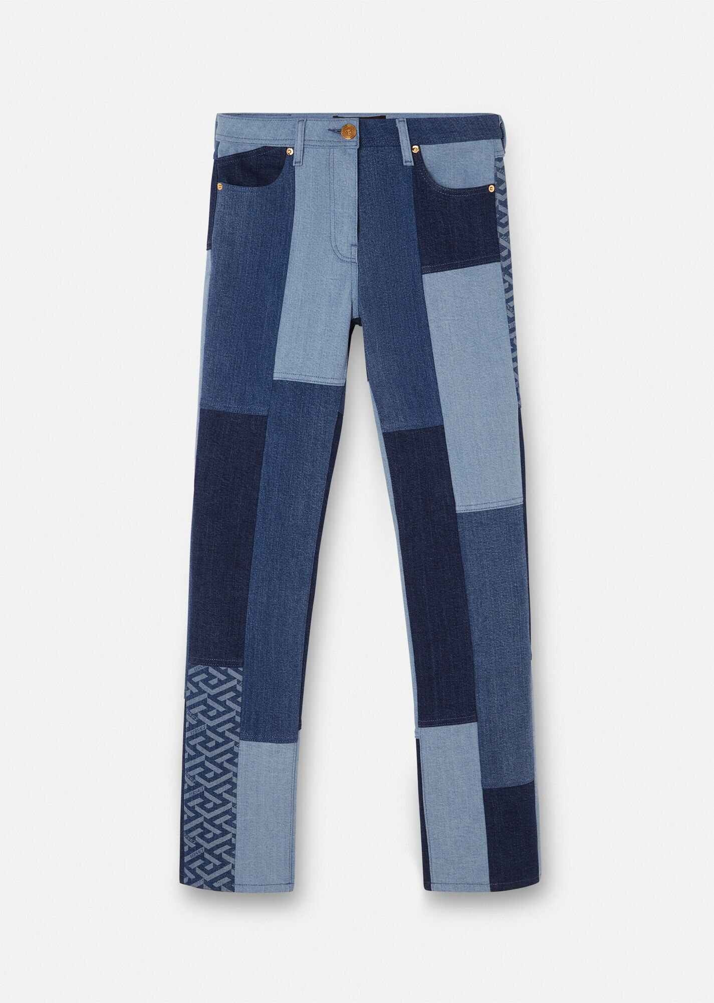 La Greca Denim Patchwork Jeans - 1