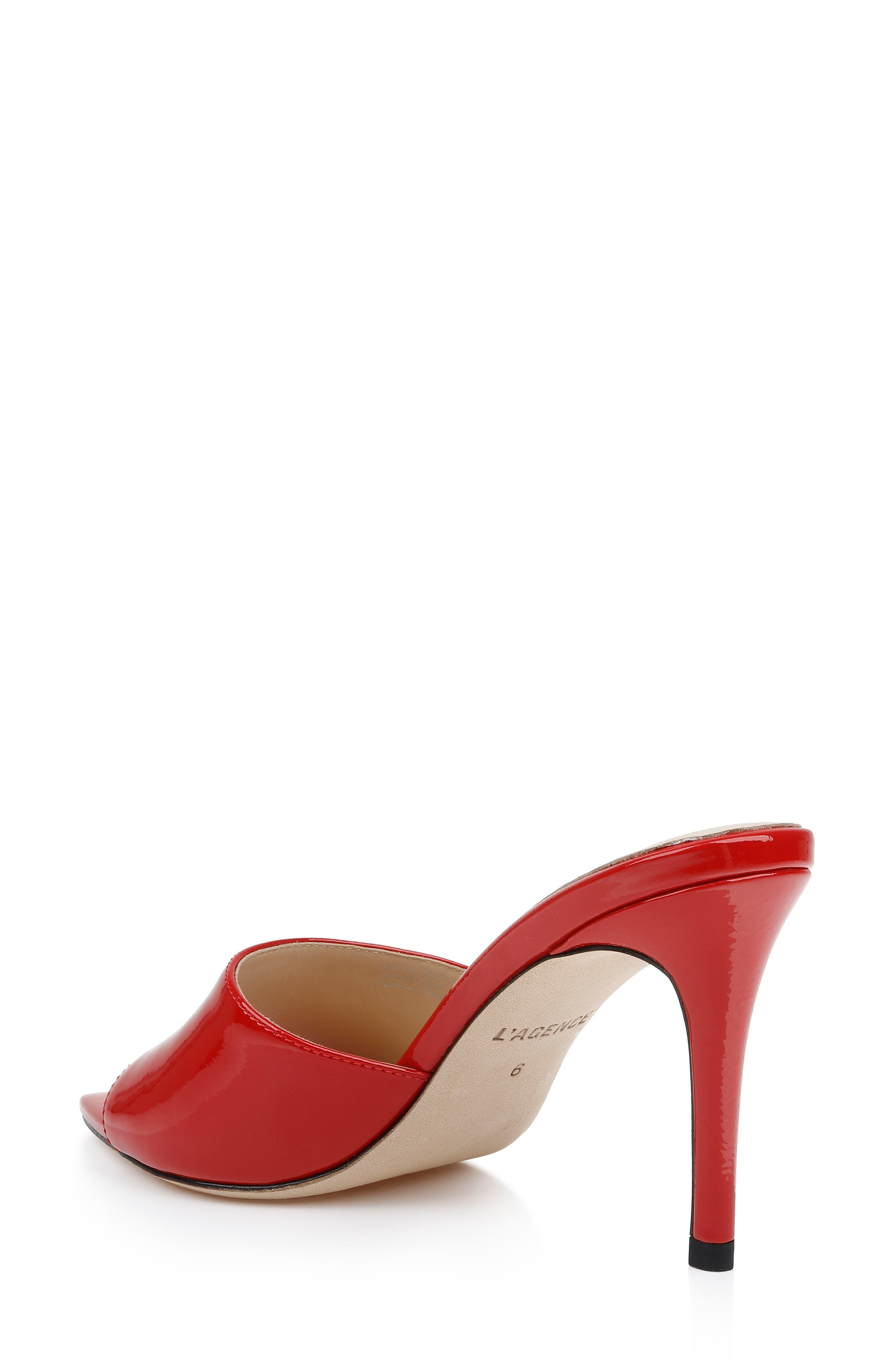 L'AGENCE Lolita VII Slide Sandal in Red Patent at Nordstrom - 2