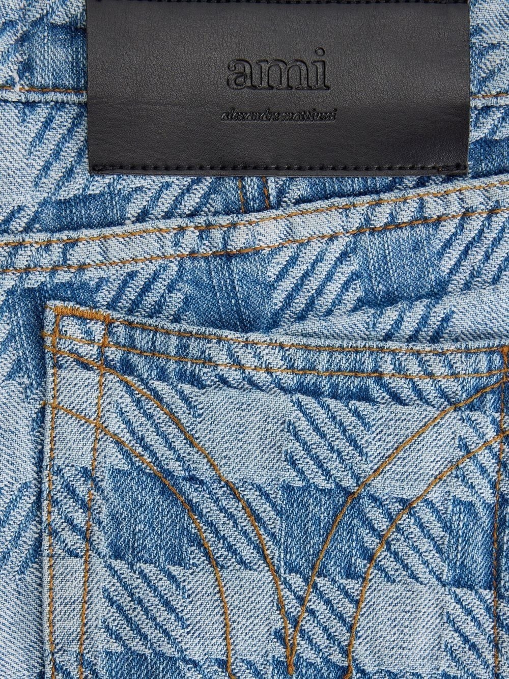 mini checkered denim shorts - 6