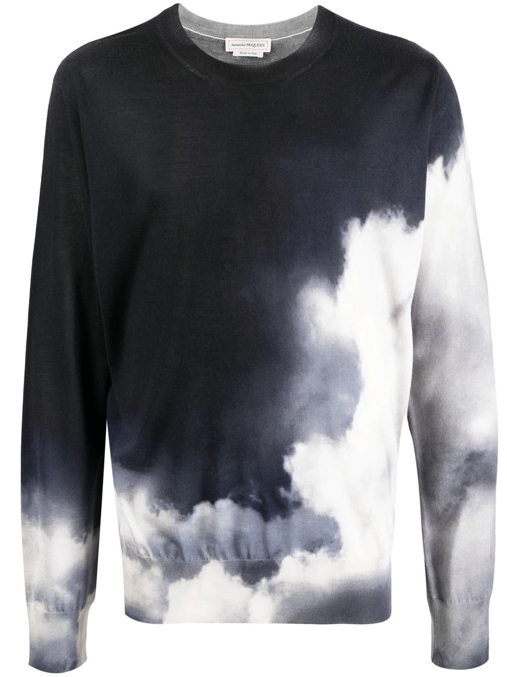 tie-dye crew-neck jumper - 1