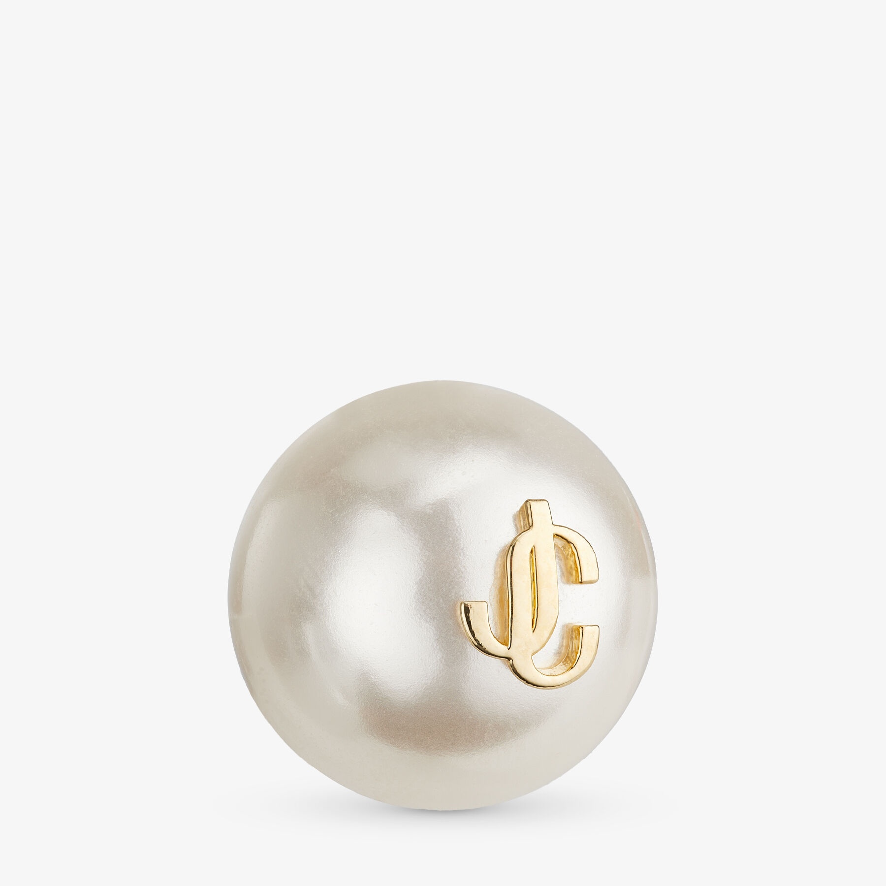 JIMMY CHOO Auri Studs Gold-Finish Metal Pearl and Crystal Stud