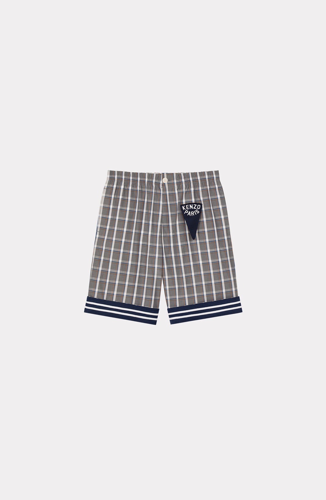 Checked 'KENZO Sailor' shorts - 1