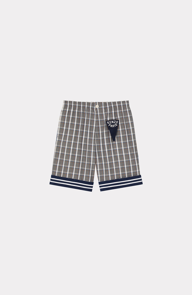 Checked 'KENZO Sailor' shorts 1