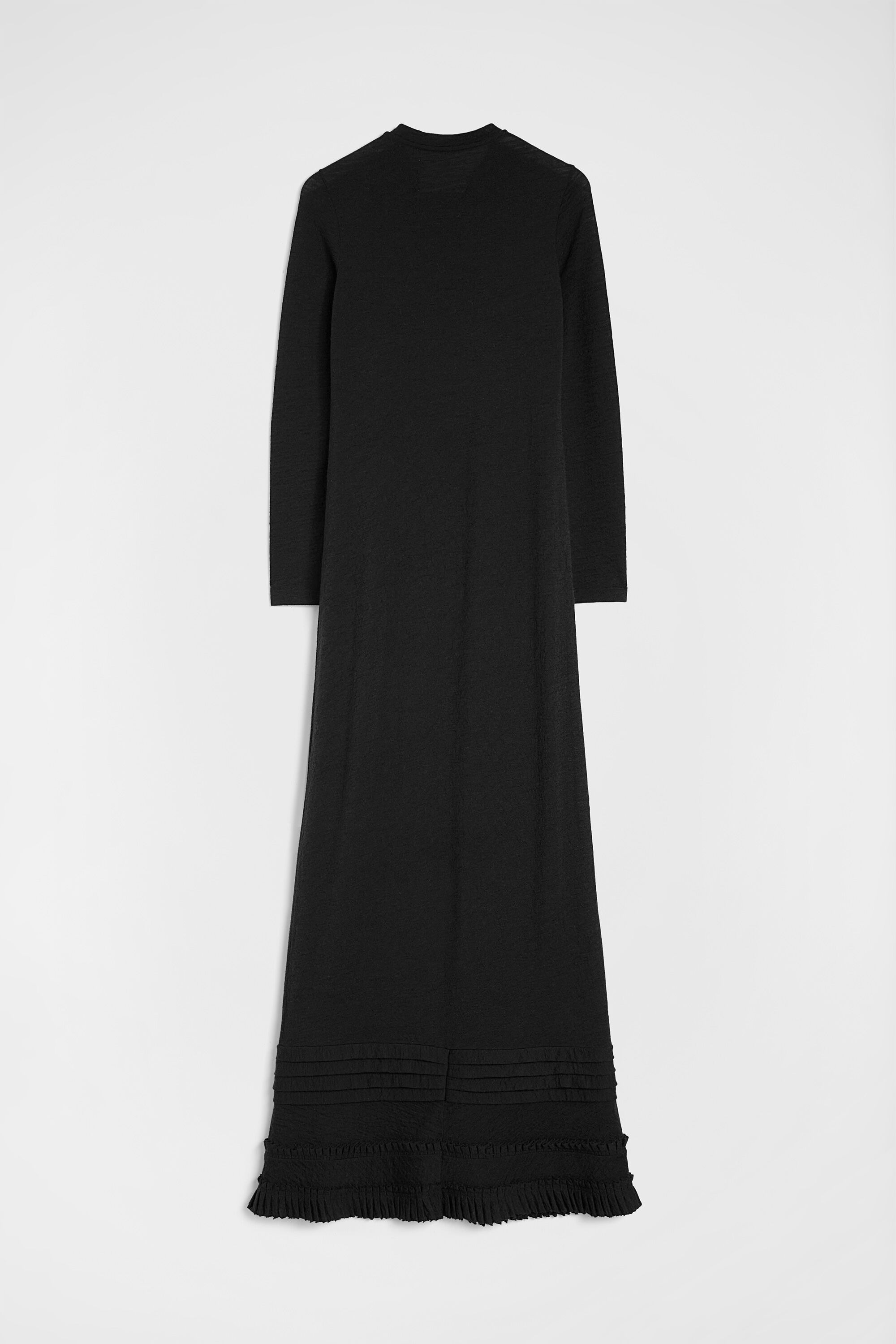 Wool Jersey Ruffle Dress - 4