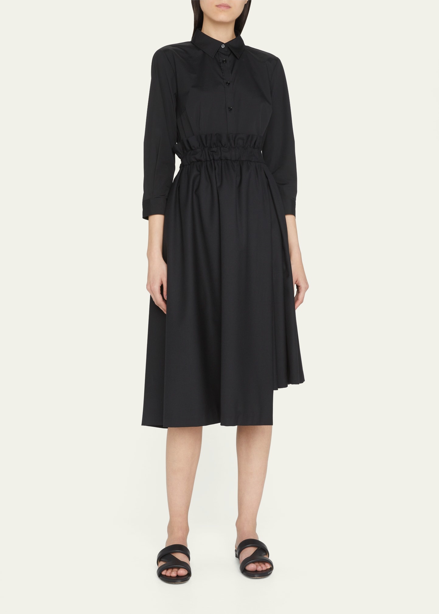 Classic Cotton Button-Front Shirt - 2