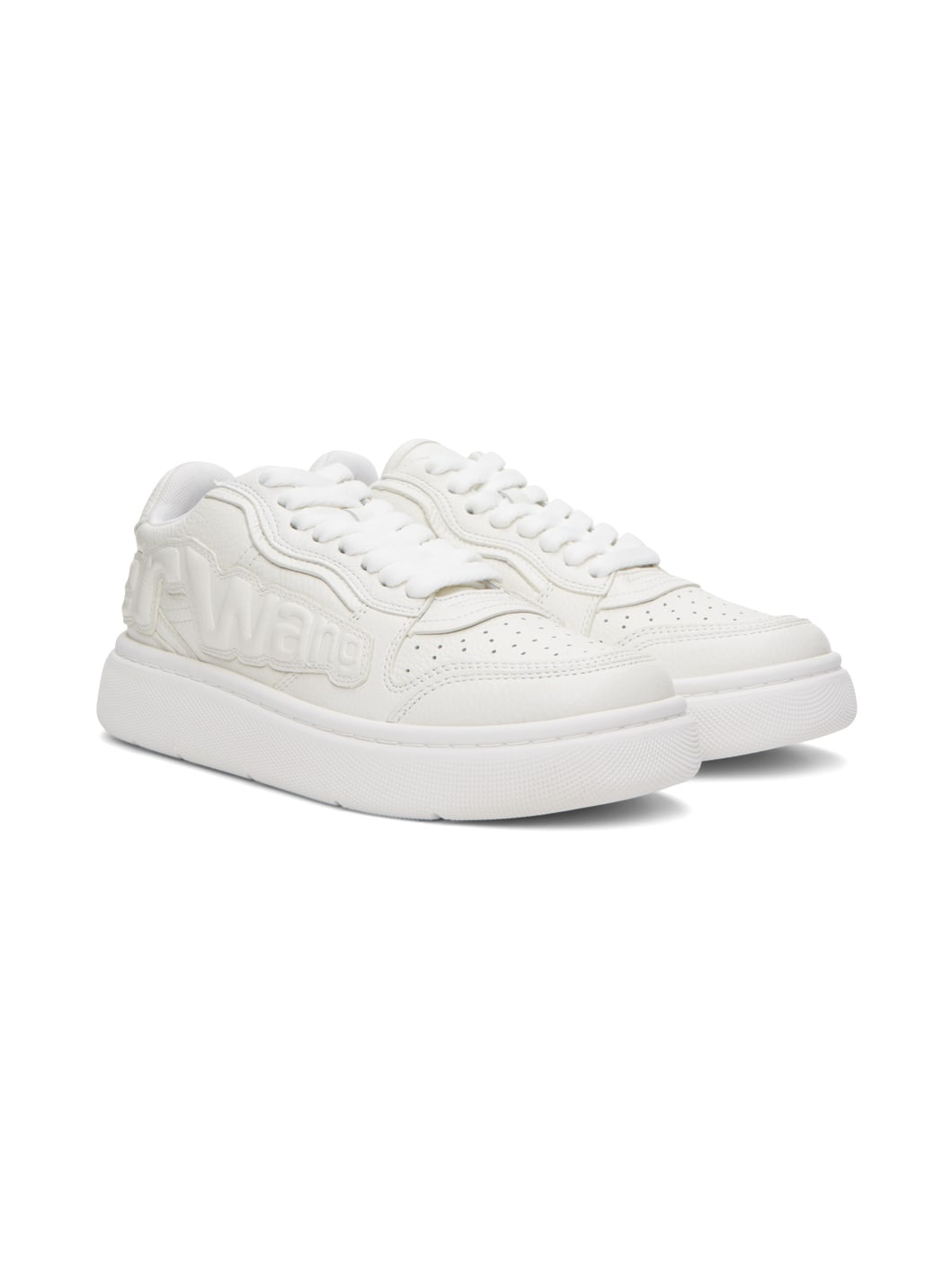 White Puff Sneakers - 4