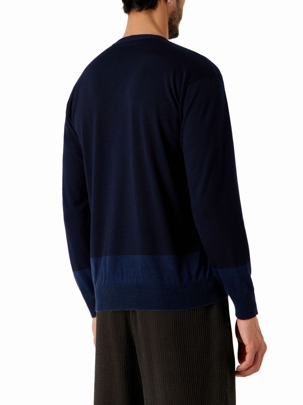 crew-neck stripe-pattern jumper - 4