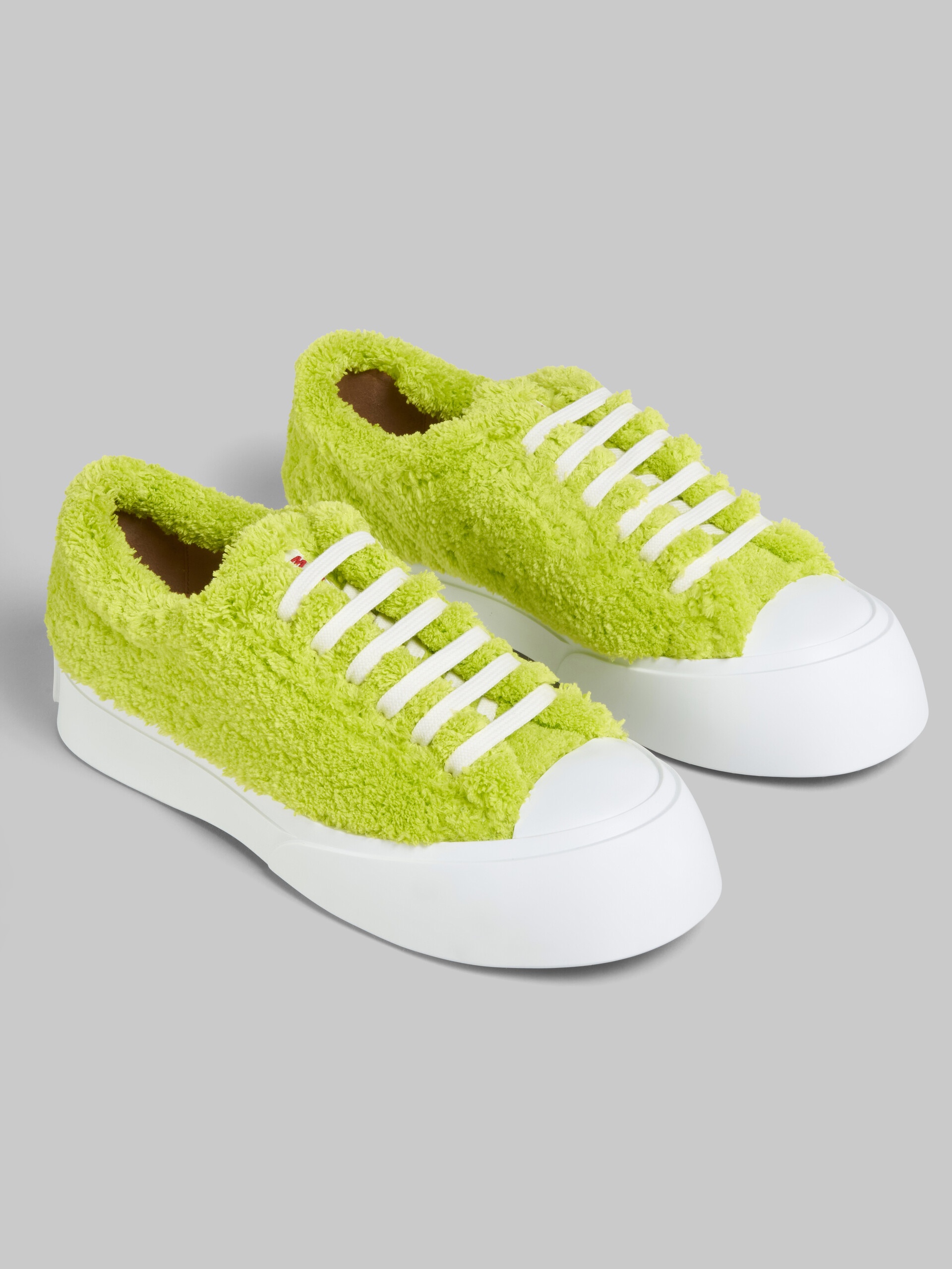 GREEN TERRY PABLO LACE-UP SNEAKER - 5