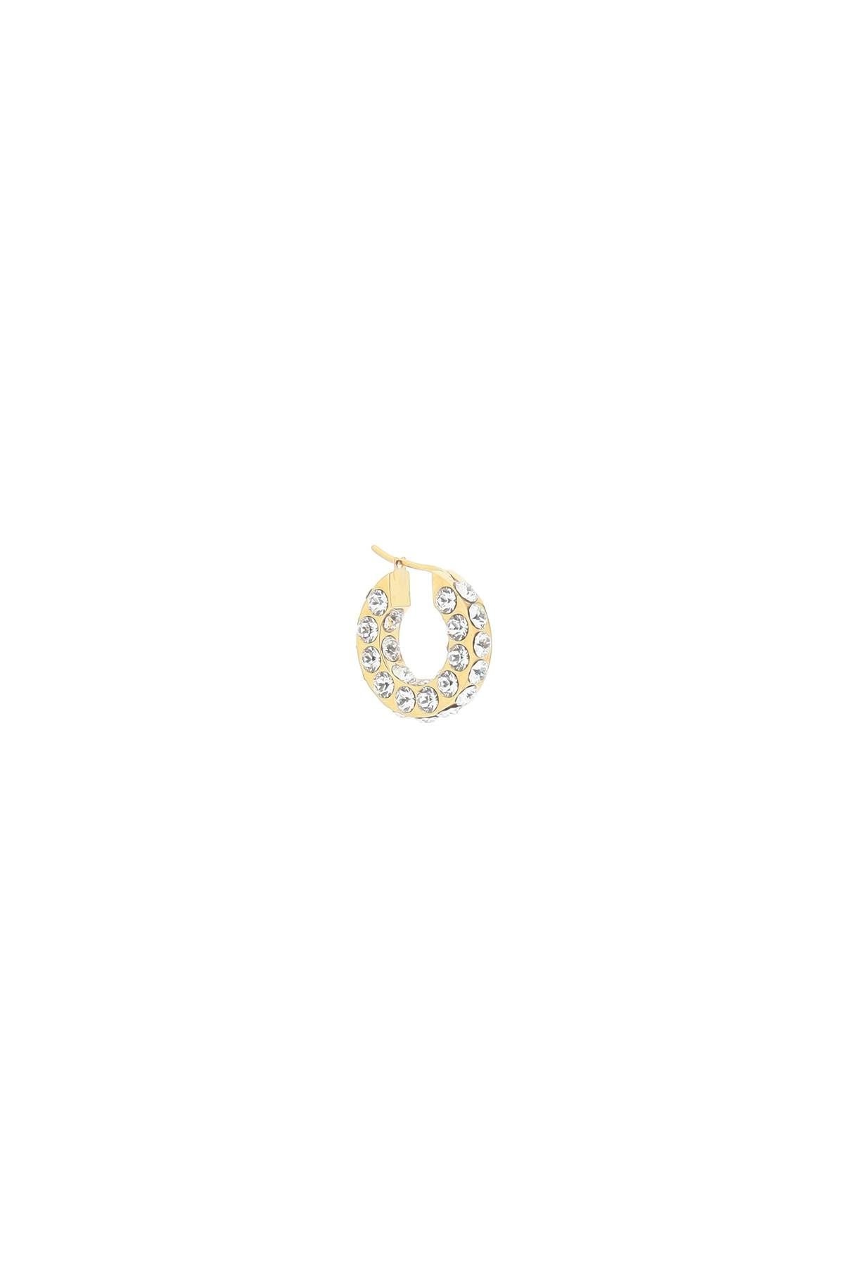 SMALL JAHLEEL HOOP EARRINGS WITH CRYSTALS - 3