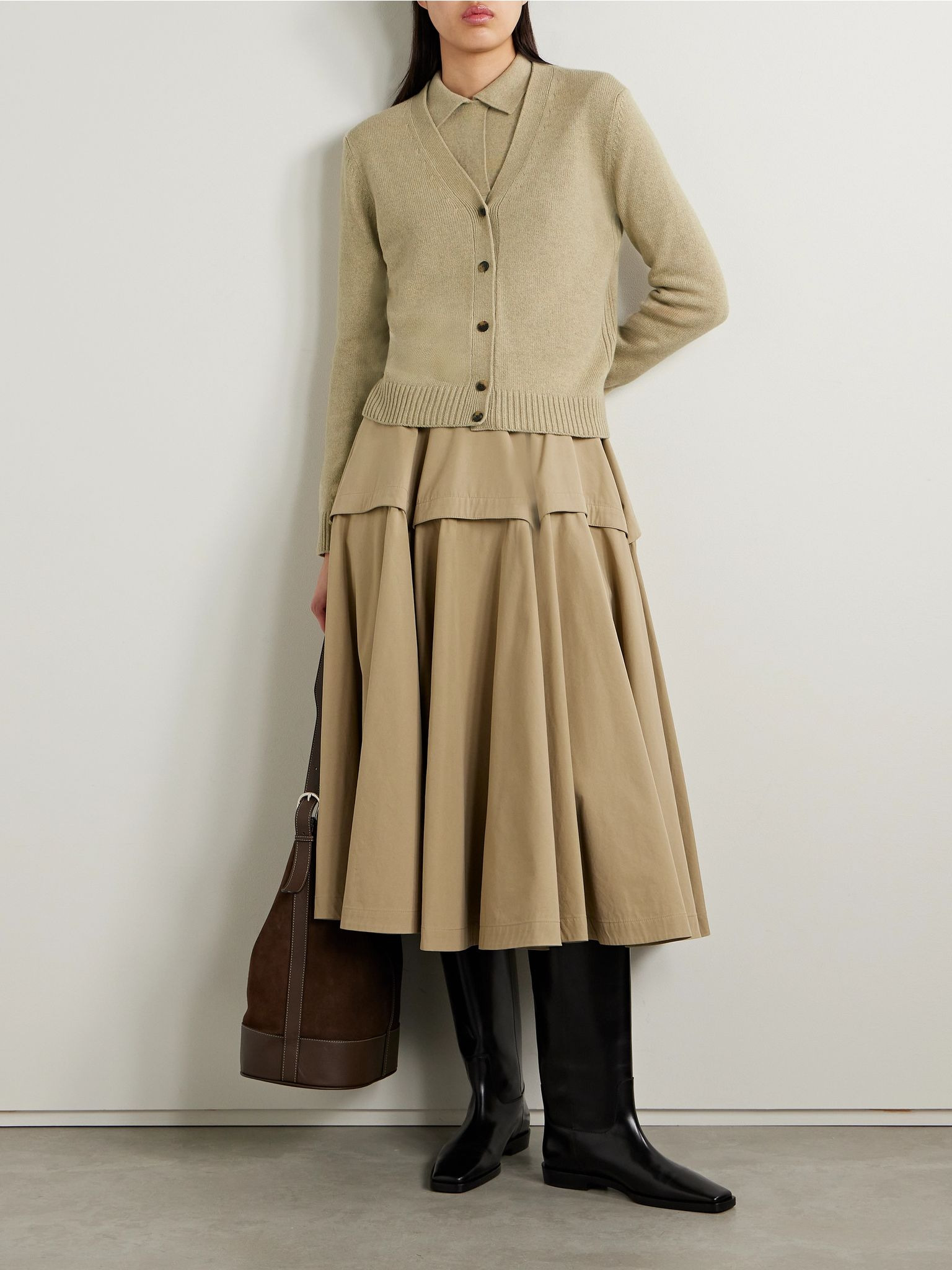 Cashmere cardigan Beige - 2