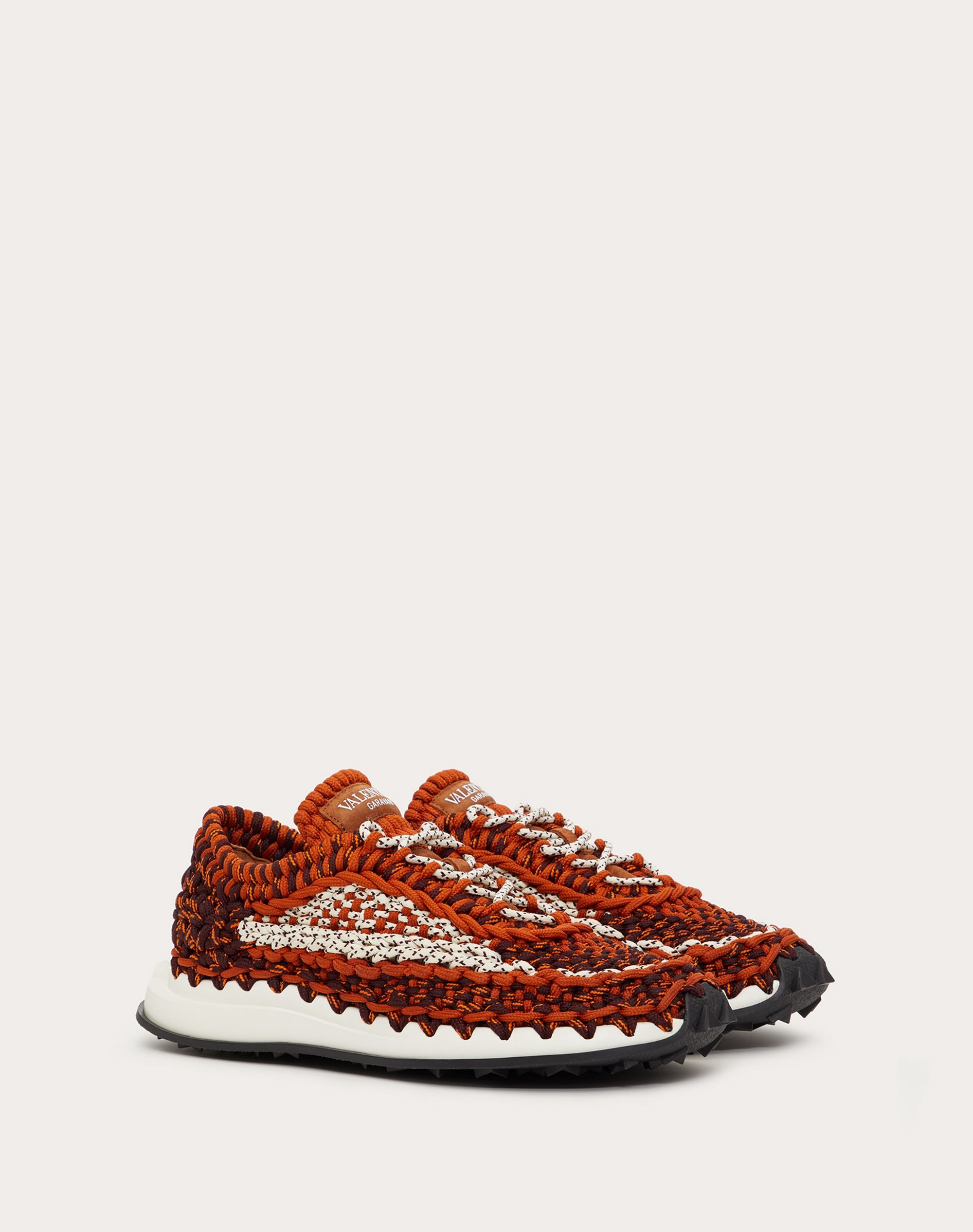 Valentino Garavani Crochet Sneakers in fabric - 2