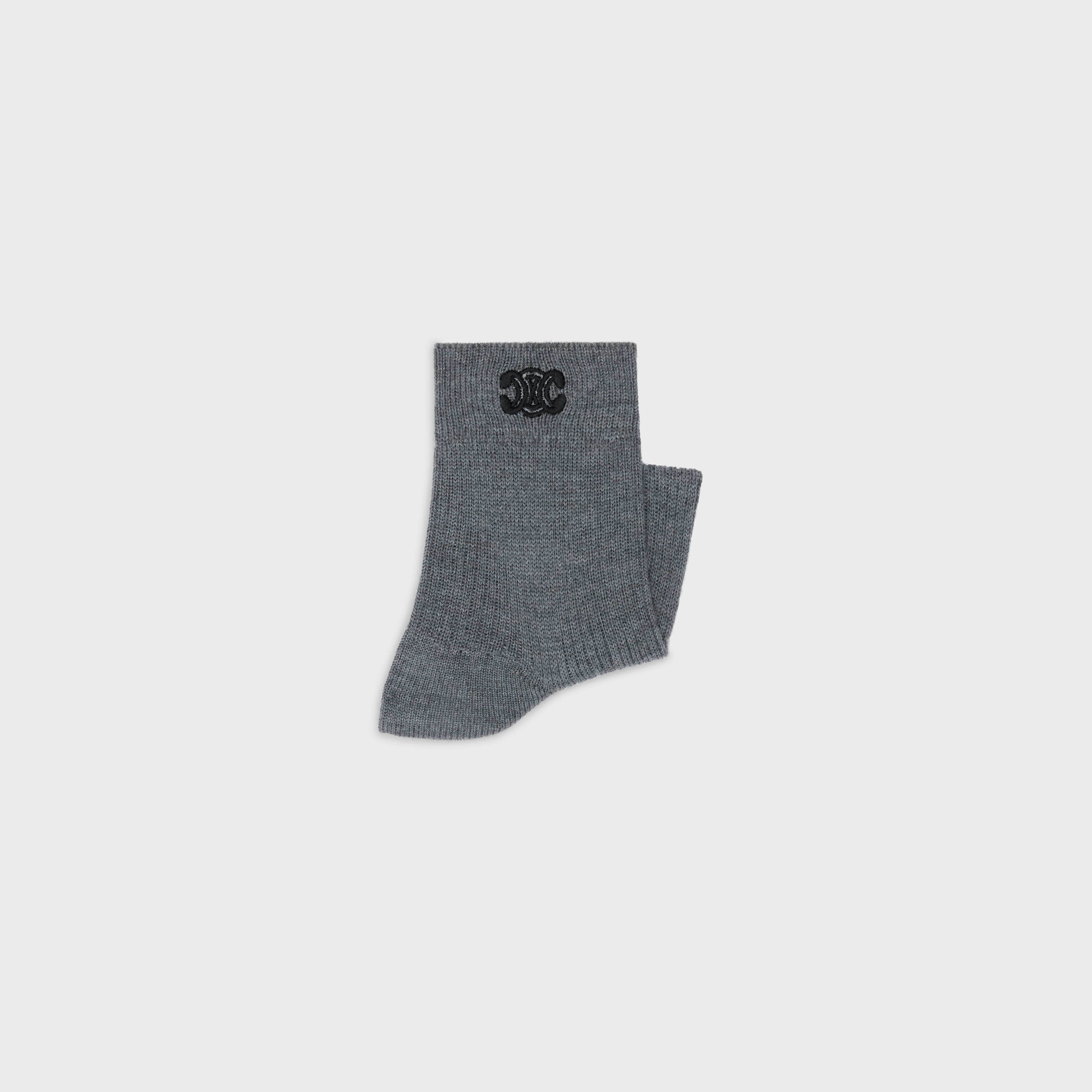 TRIOMPHE SOCKS IN RIBBED WOOL - 2