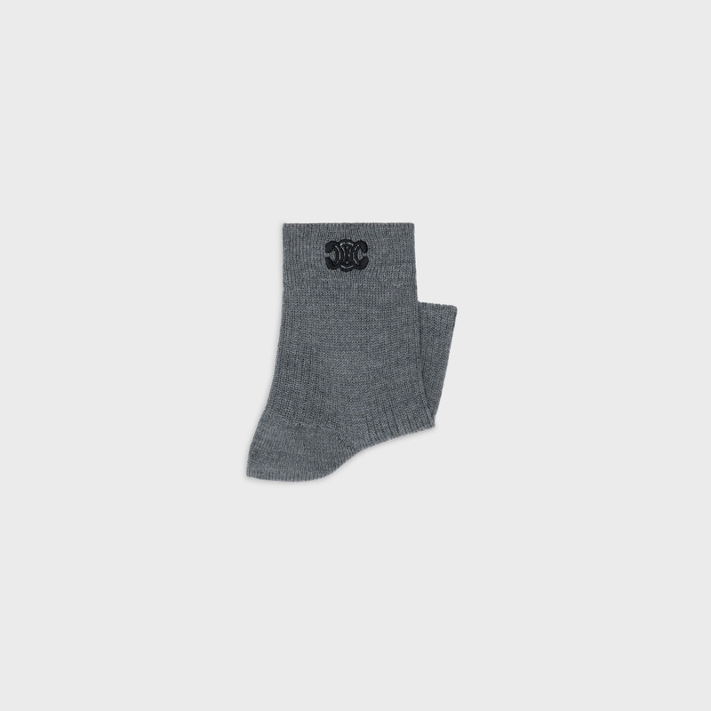 CELINE TRIOMPHE SOCKS IN RIBBED WOOL outlook